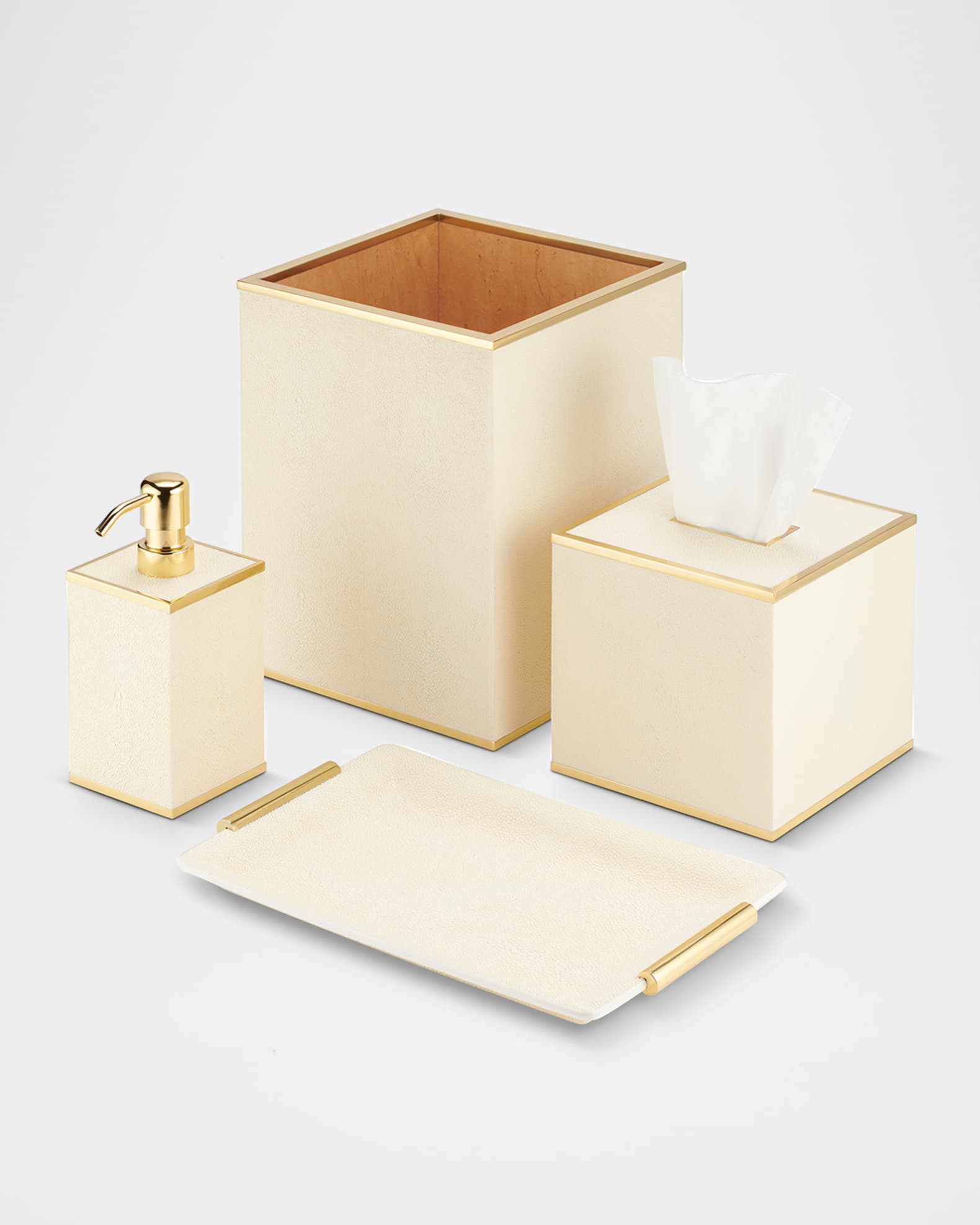 Faux Shagreen Soap Pump 0