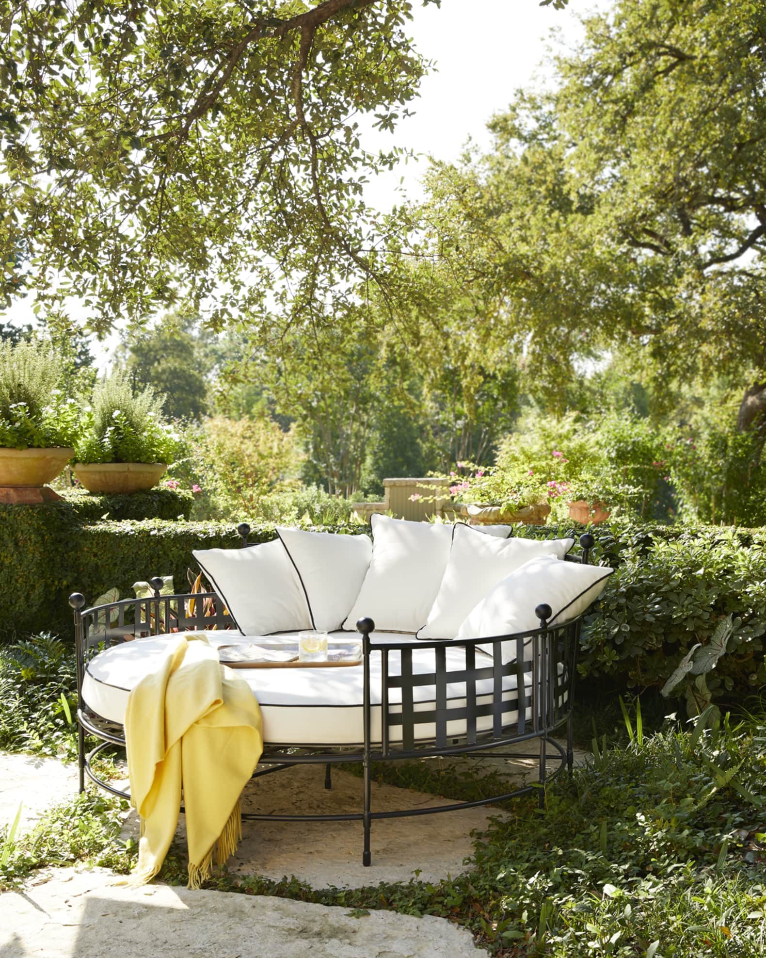 Neiman Marcus Avery Neoclassical Cuddle Chair | Neiman Marcus