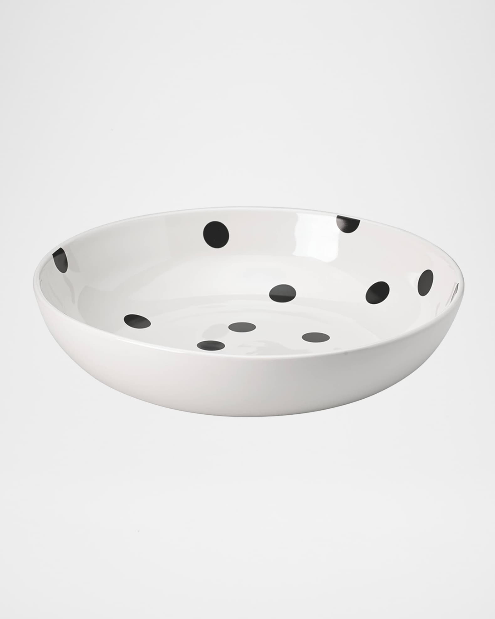 deco dot   large low salad bowl 0