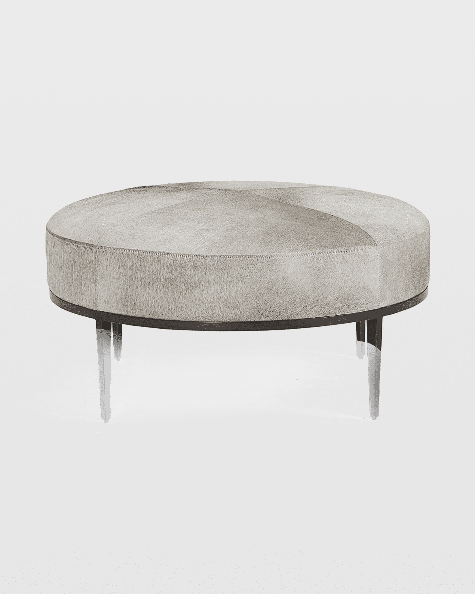 Urban Hair-on-Hide Cocktail Ottoman 1
