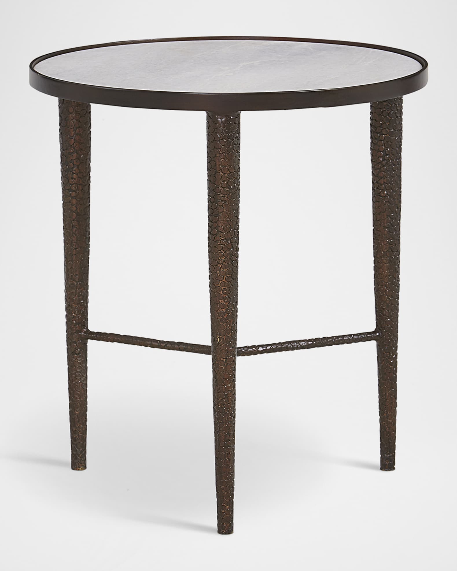 Global Views Hammered Bronze End Table Neiman Marcus