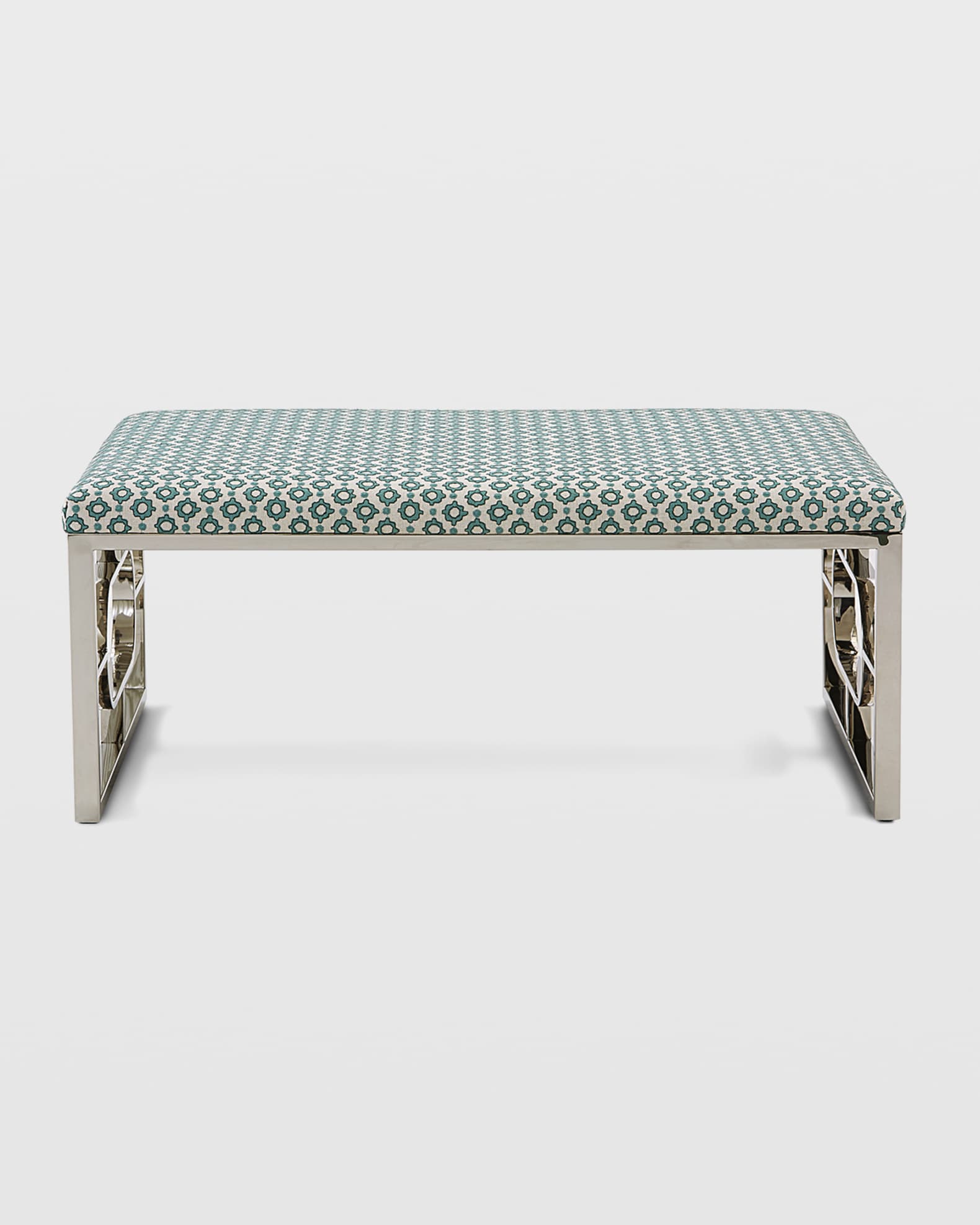 Metairie Metal Frame Ottoman 1