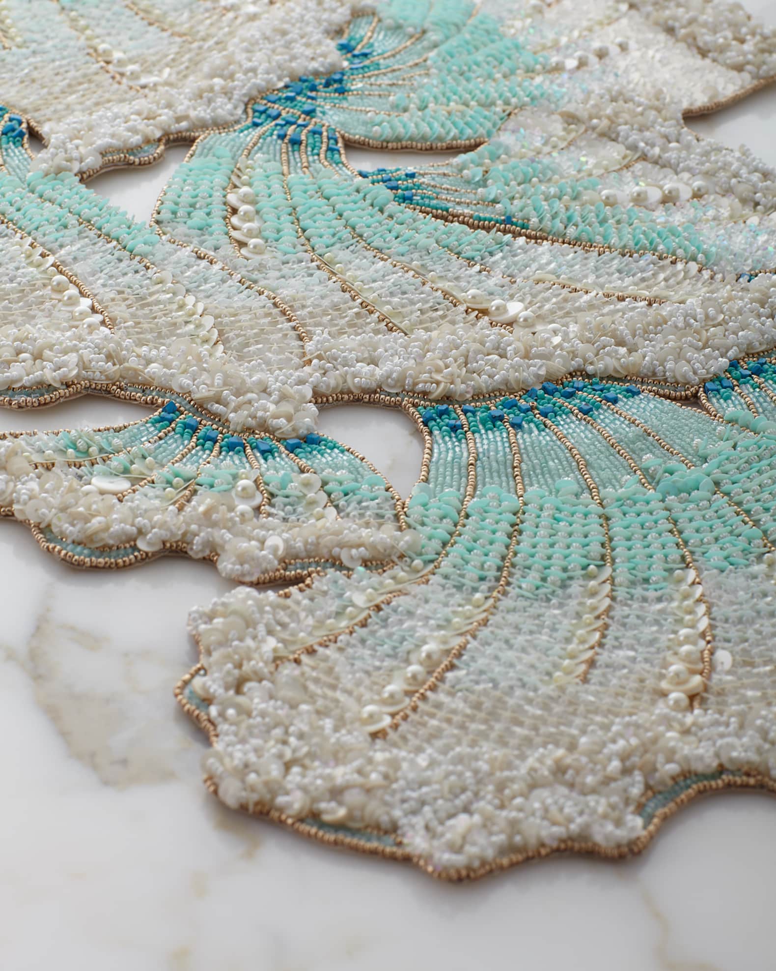 Kim Seybert Isla Beaded Table Runner Neiman Marcus