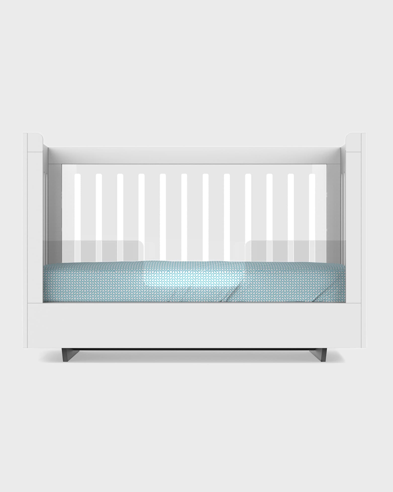 Spot On Square Roh Crib Conversion Kit, White/Acrylic Neiman Marcus