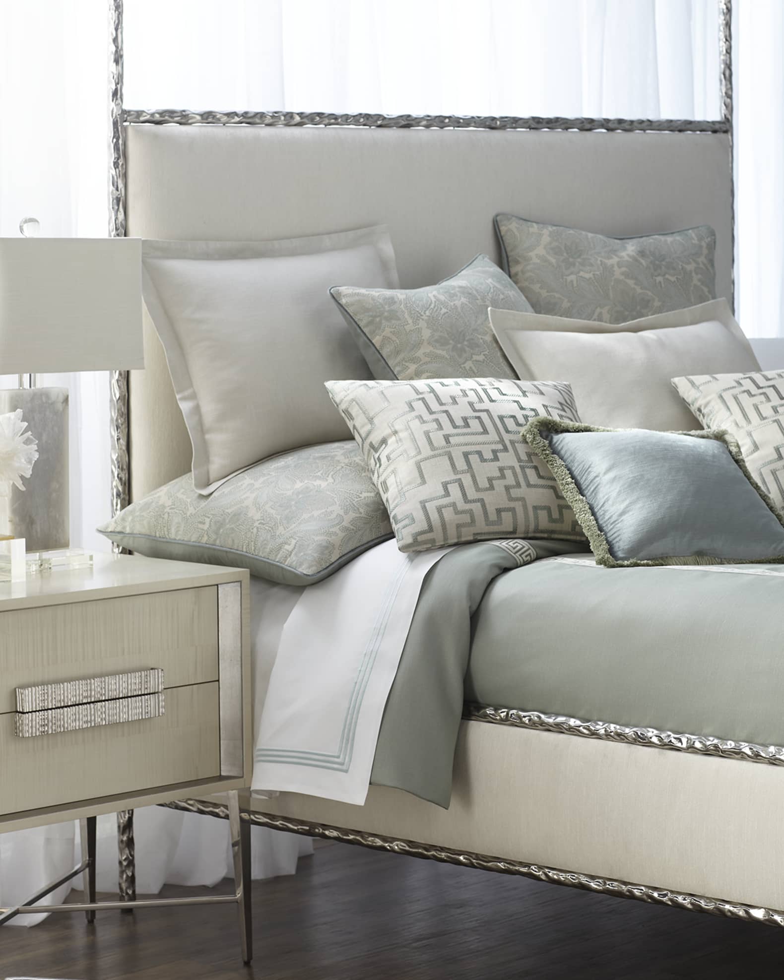Odette upholstered best sale canopy bed