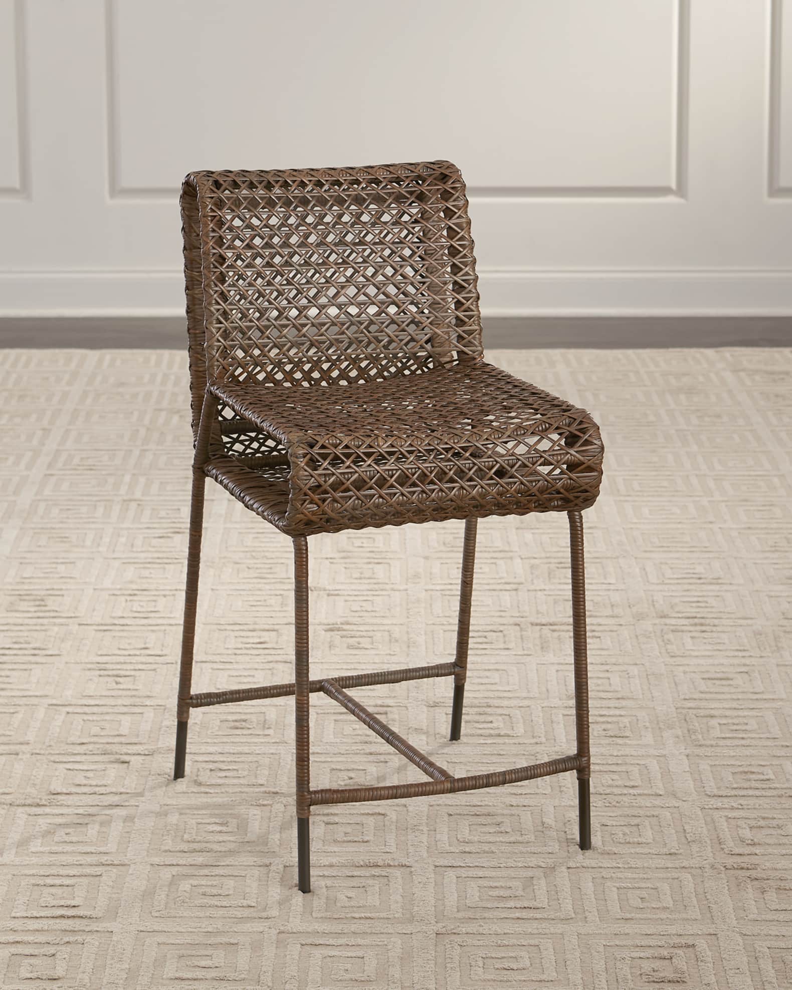 Cameron Rattan Counter Stool 0