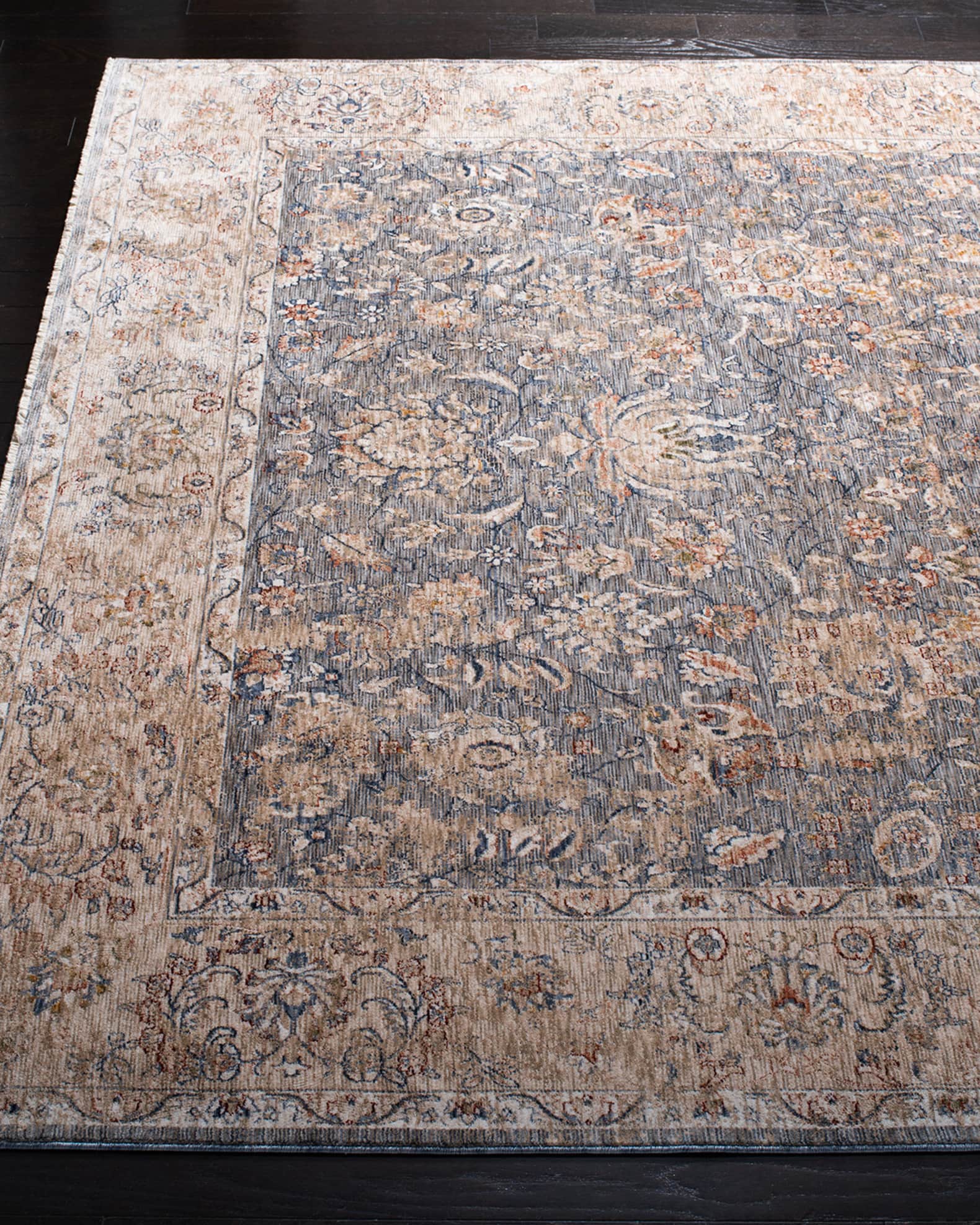 Celia Gray/Ivory Power-Loomed Rug 1