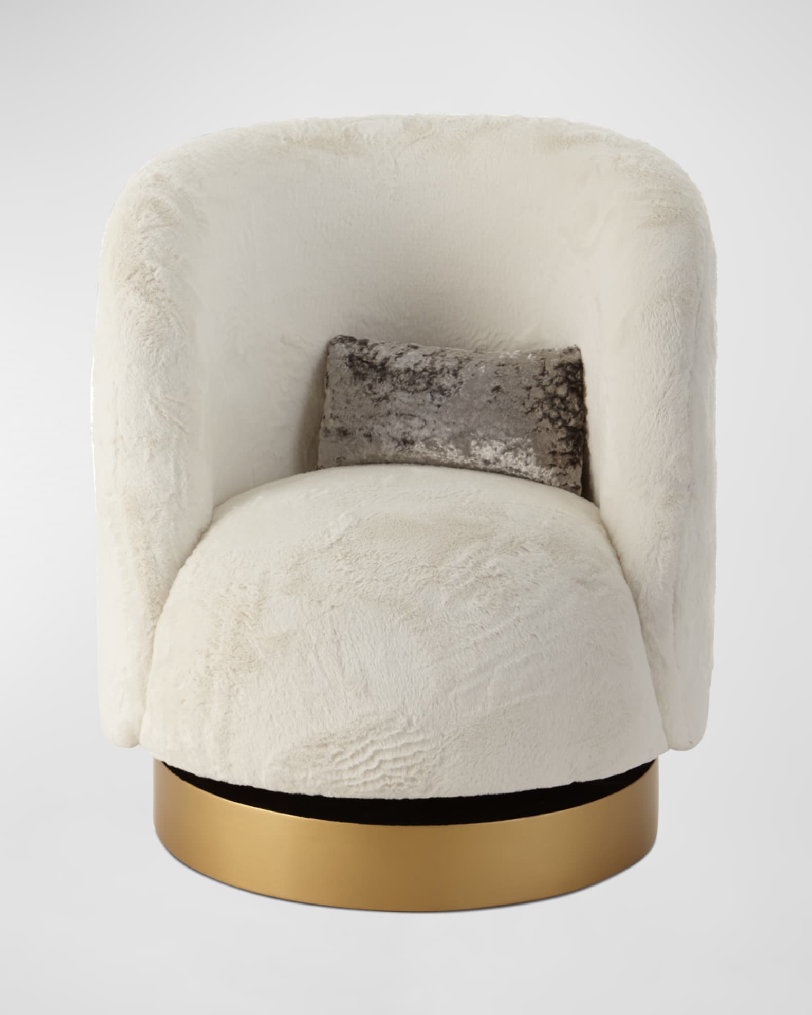 Mischa Pouf Swivel Chair 0