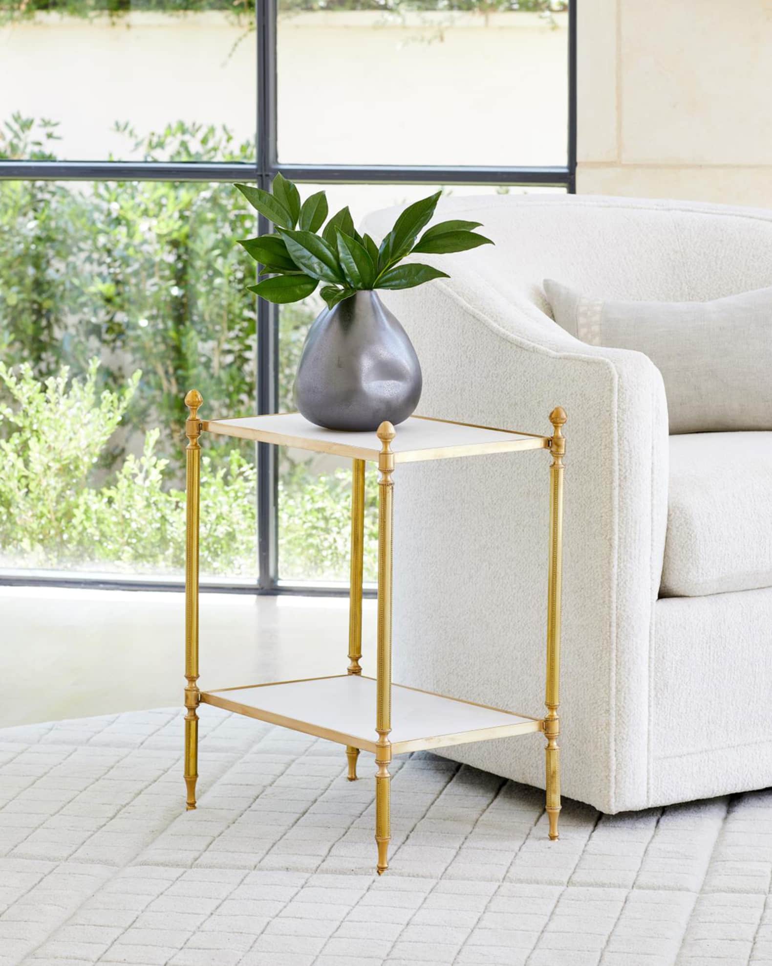 Acorn Brass Side Table 1