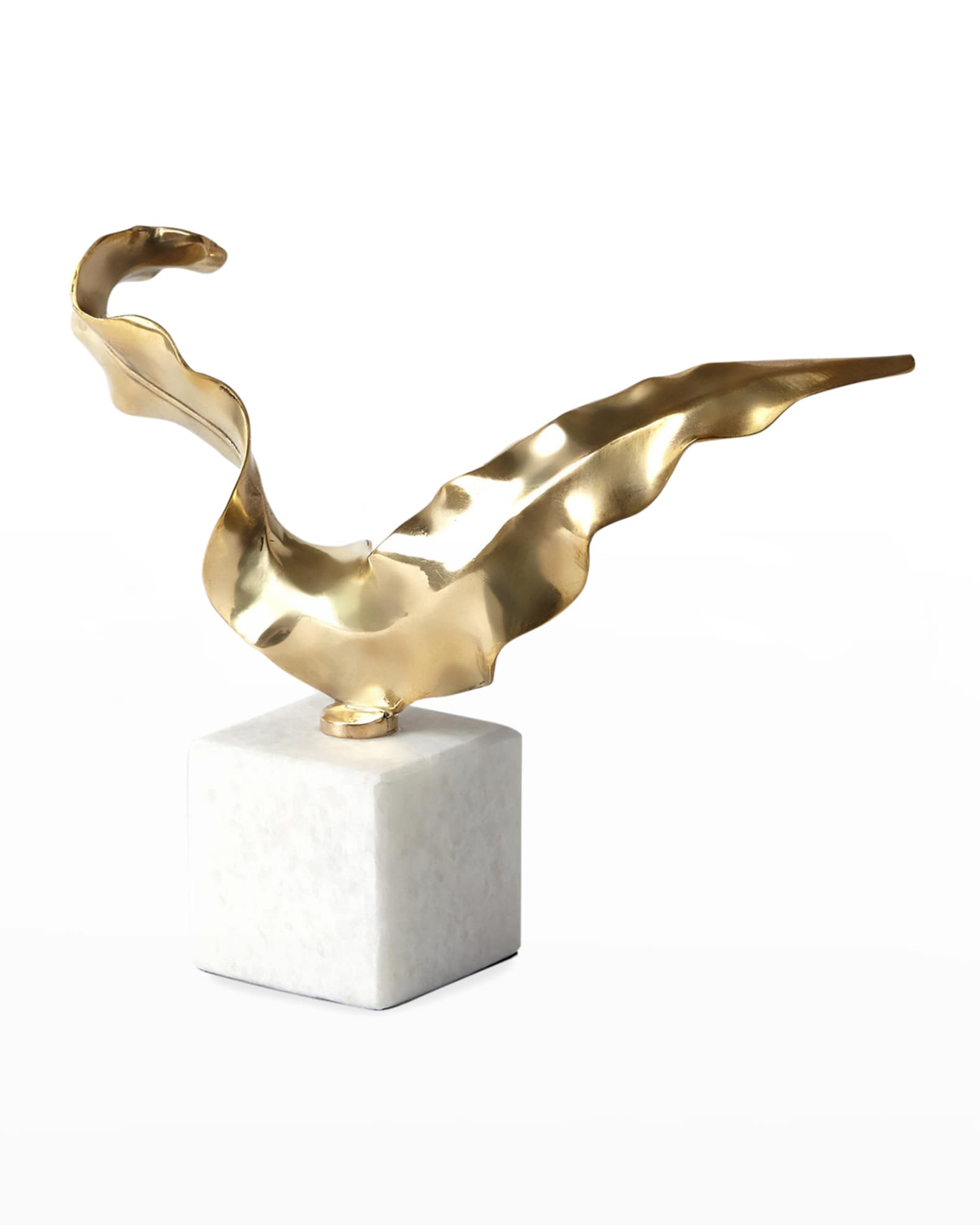 Small Brass Leaf Sculpture 1