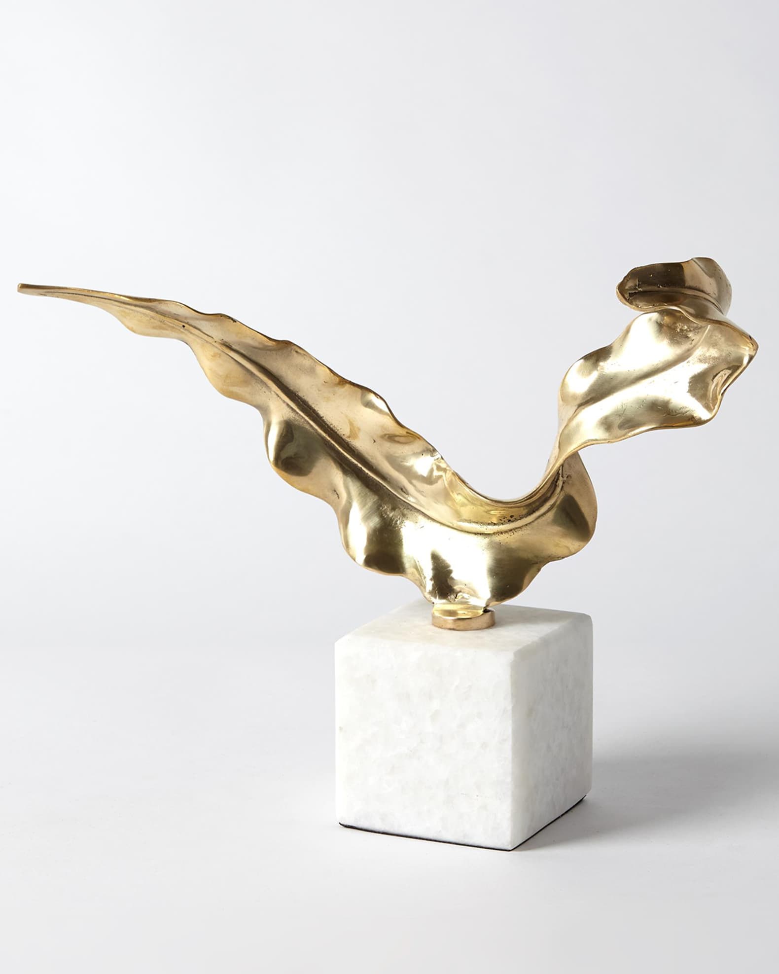 Small Brass Leaf Sculpture 0