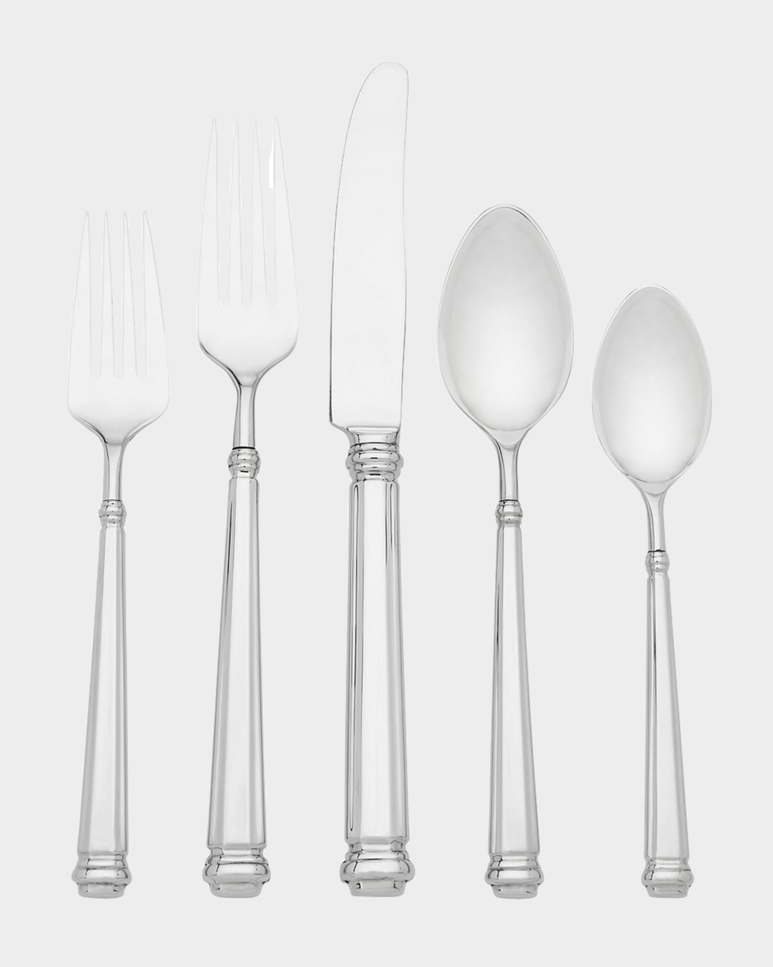 abington square 5-piece flatware set 0
