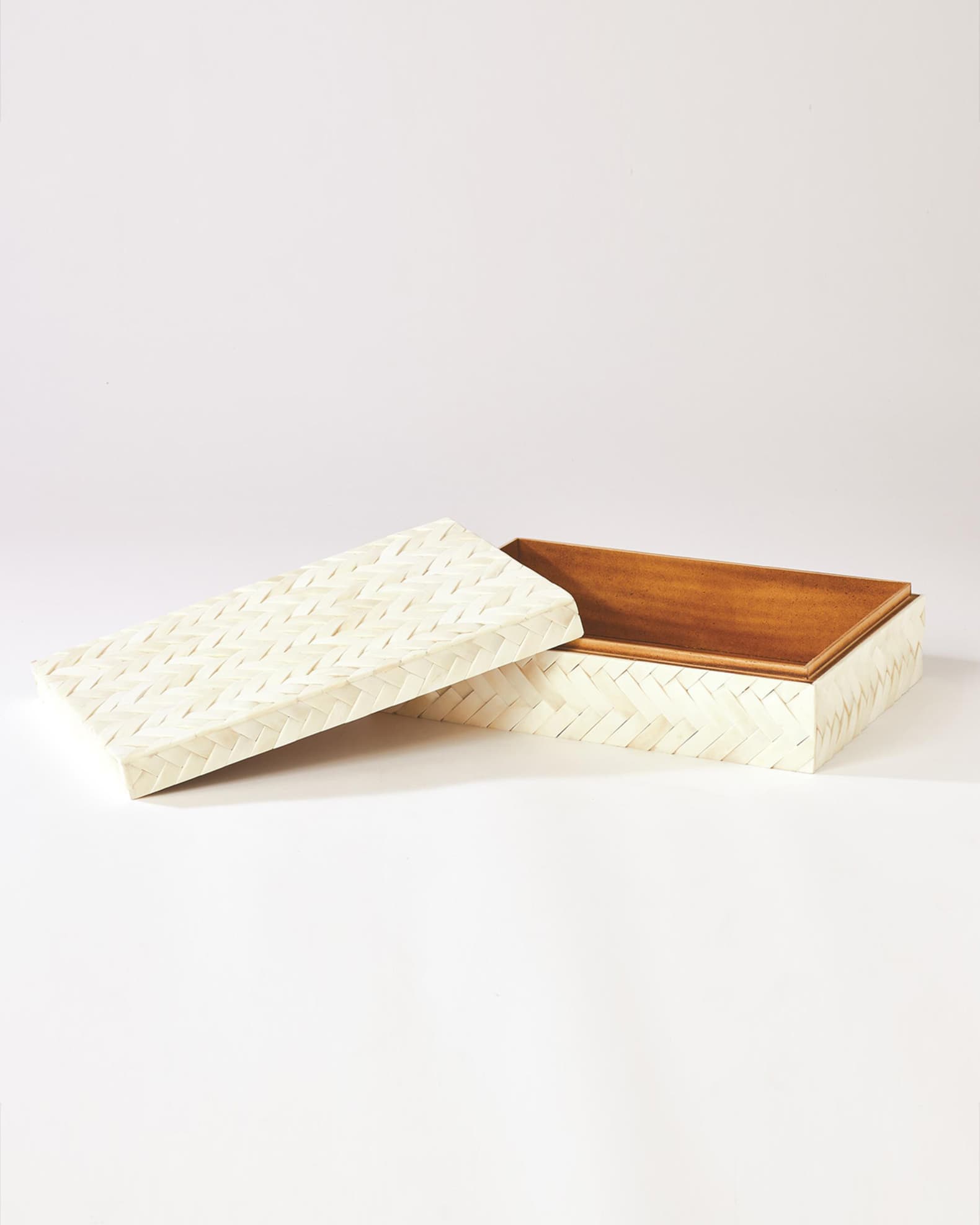 White Bone Braided Box - Large 1