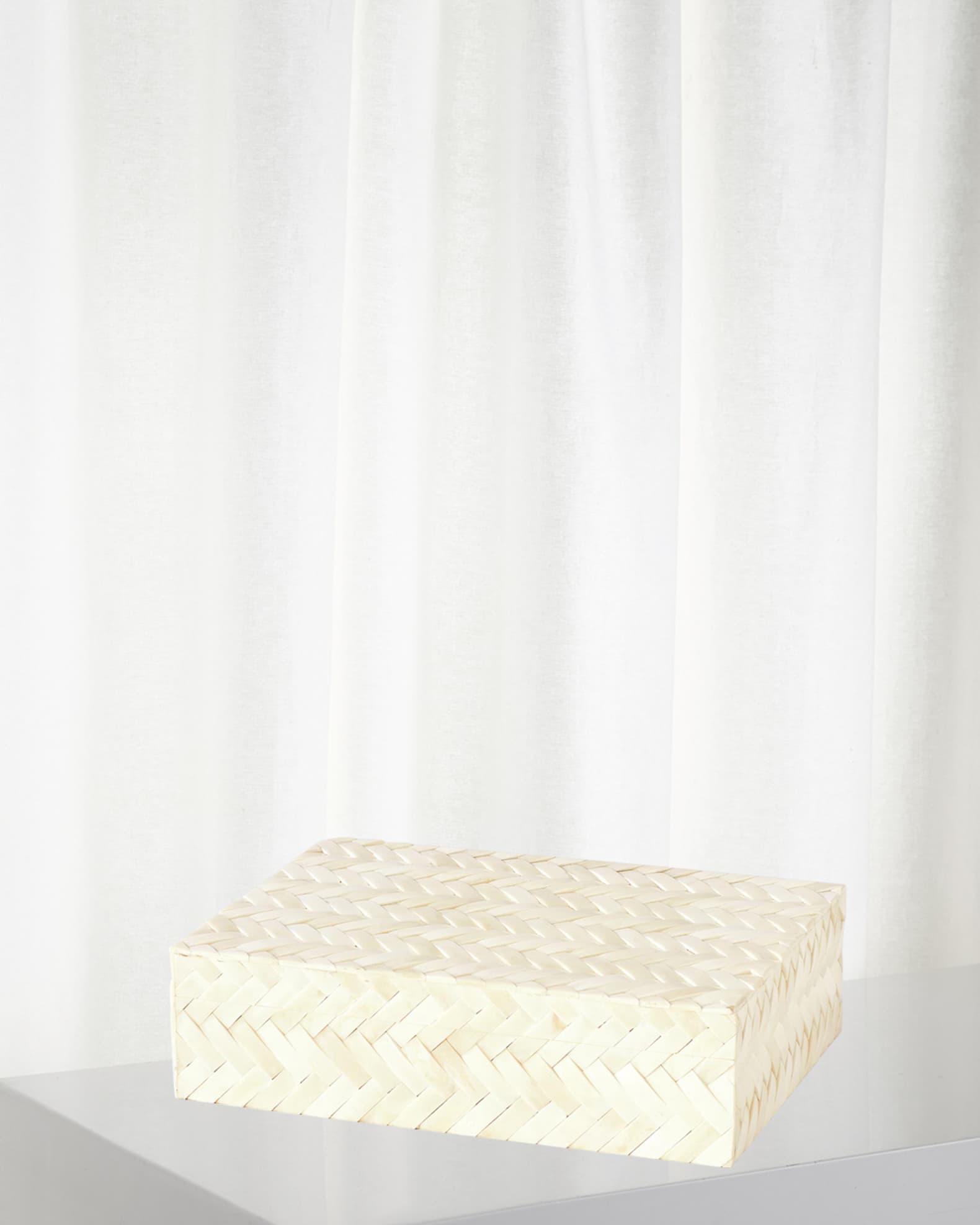 White Bone Braided Box - Large 0