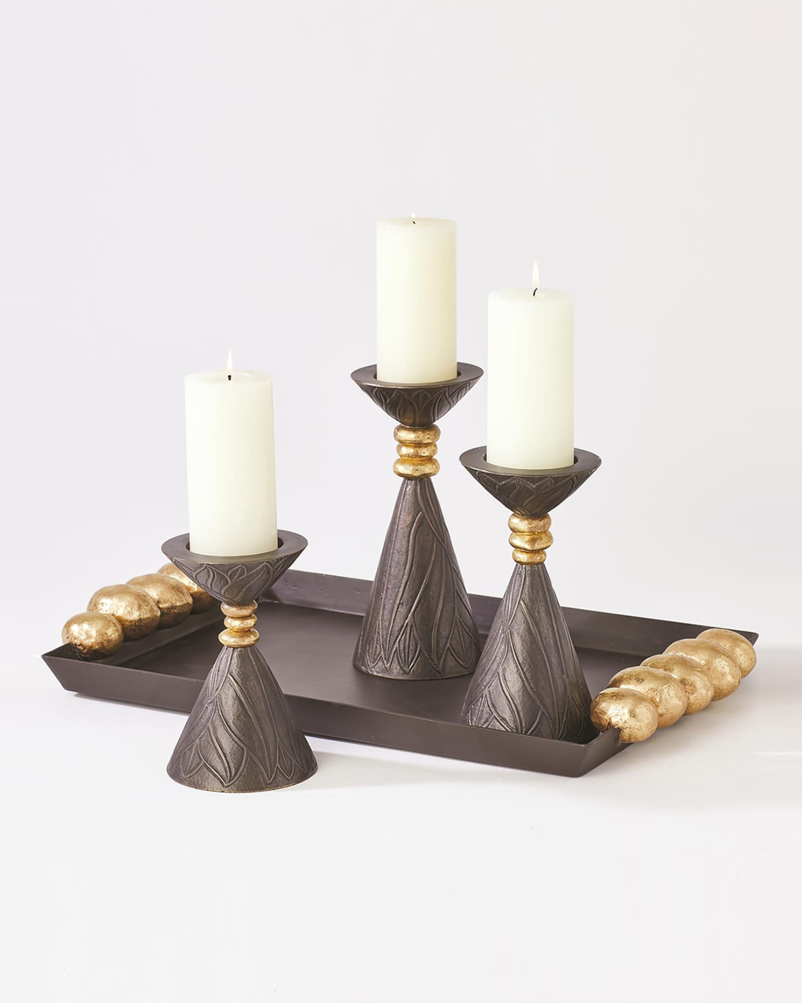 Large Leaf Candle Holder 1