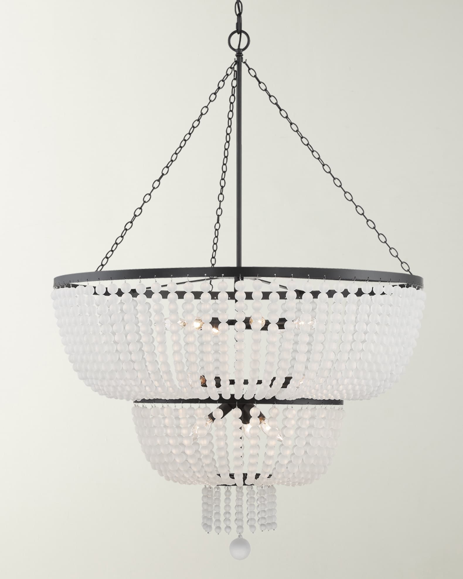 Rylee 12-Light Matte Black Chandelier 0