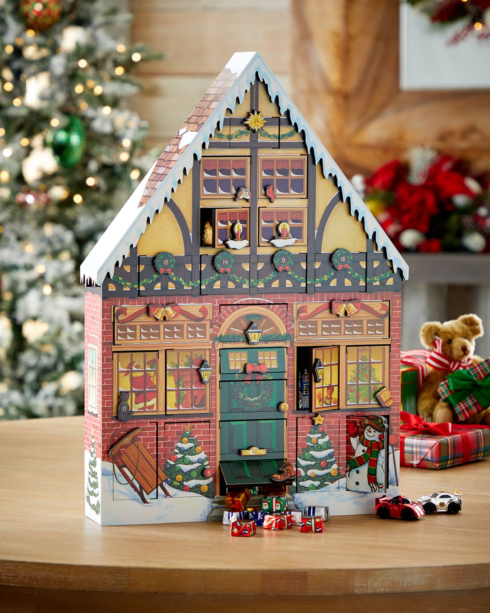 Byers' Choice Christmas House Advent Calendar Neiman Marcus