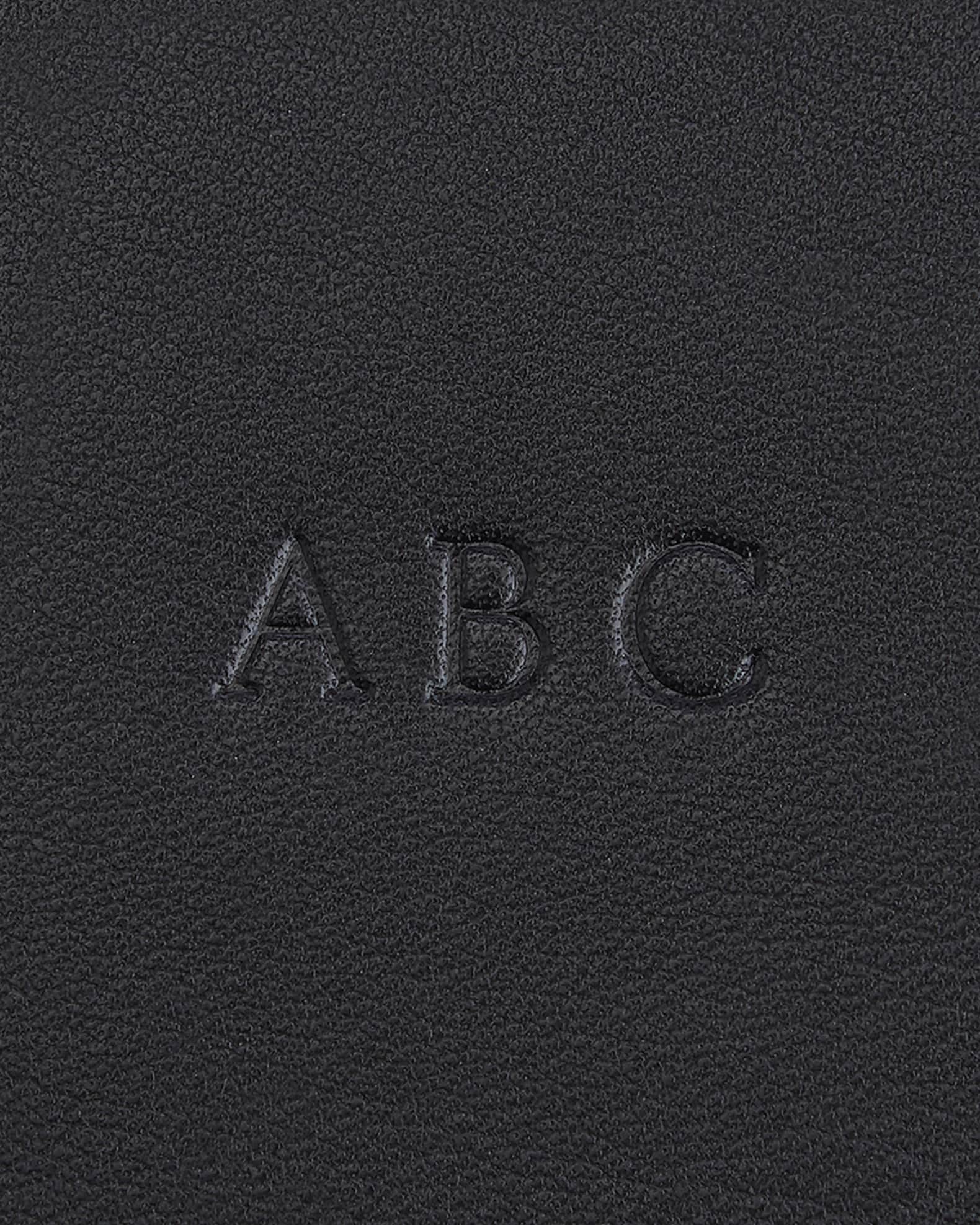 Monogrammed Large Leather Cosmetic Bag 1
