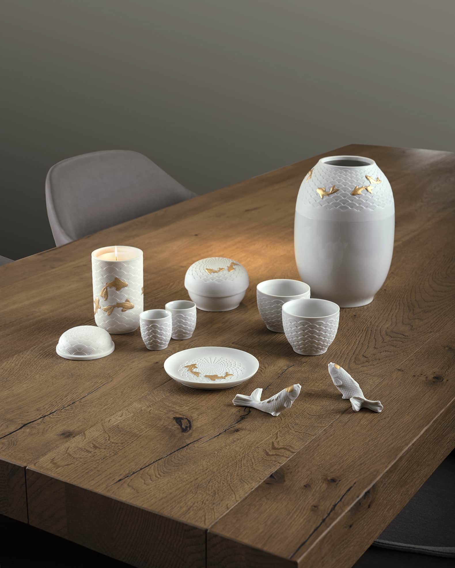 Lladro Koi Vase Neiman Marcus