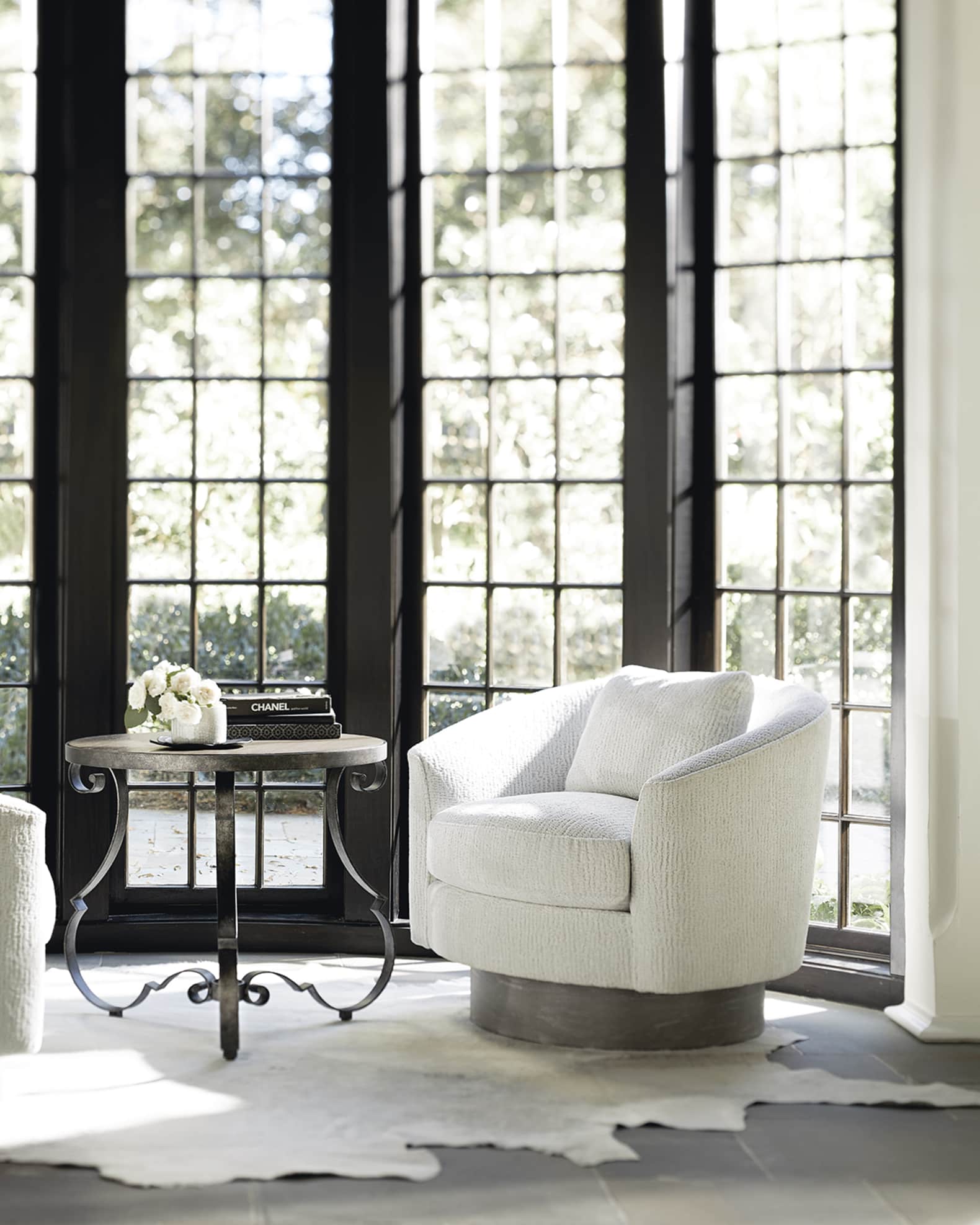 Bernhardt camino swivel shop chair