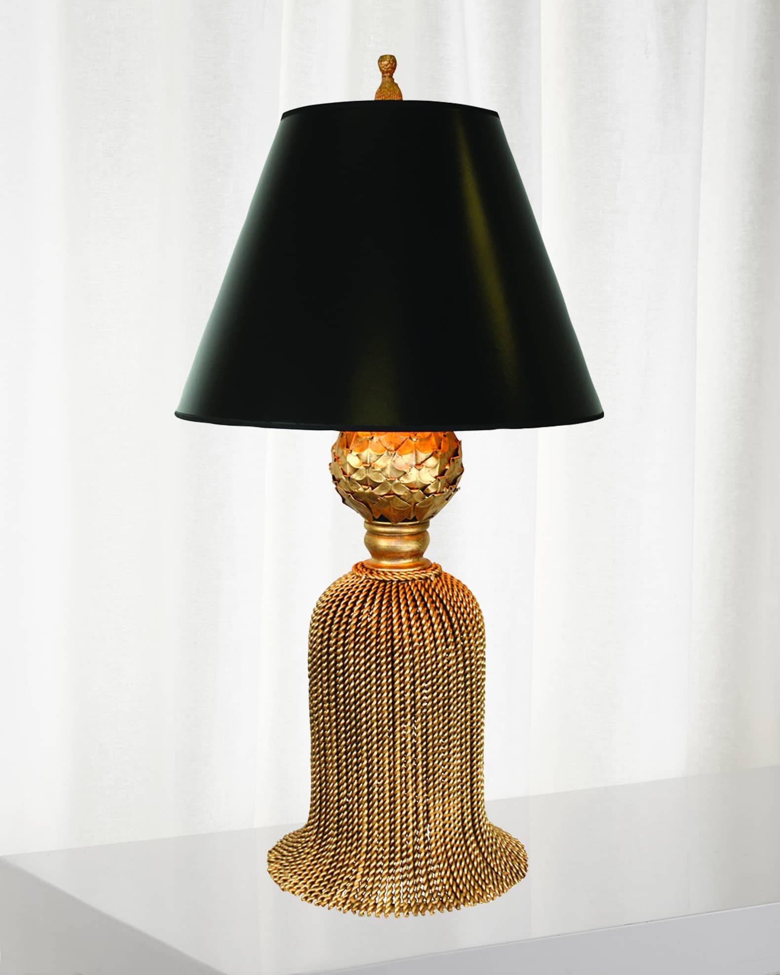 Twisted Tassel Iron Table Lamp Neiman Marcus