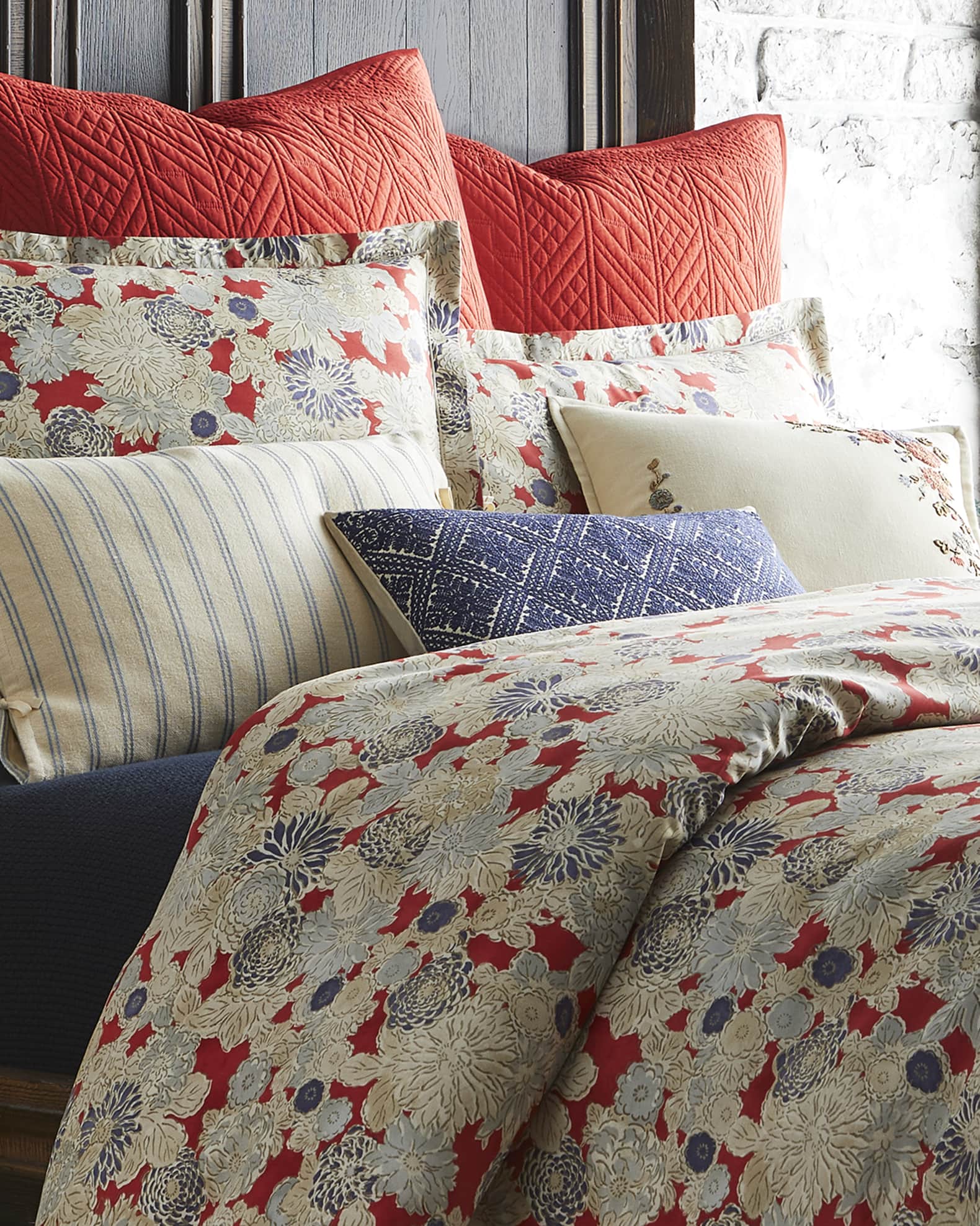 Ralph lauren red white and blue bedding Clearance