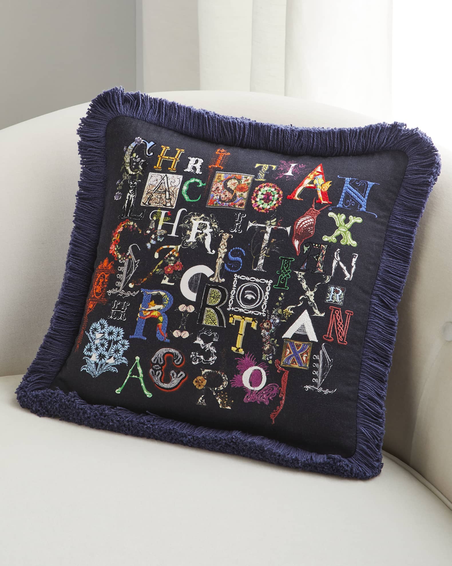Christian Lacroix Do You Speak Lacroix Pillow Neiman Marcus