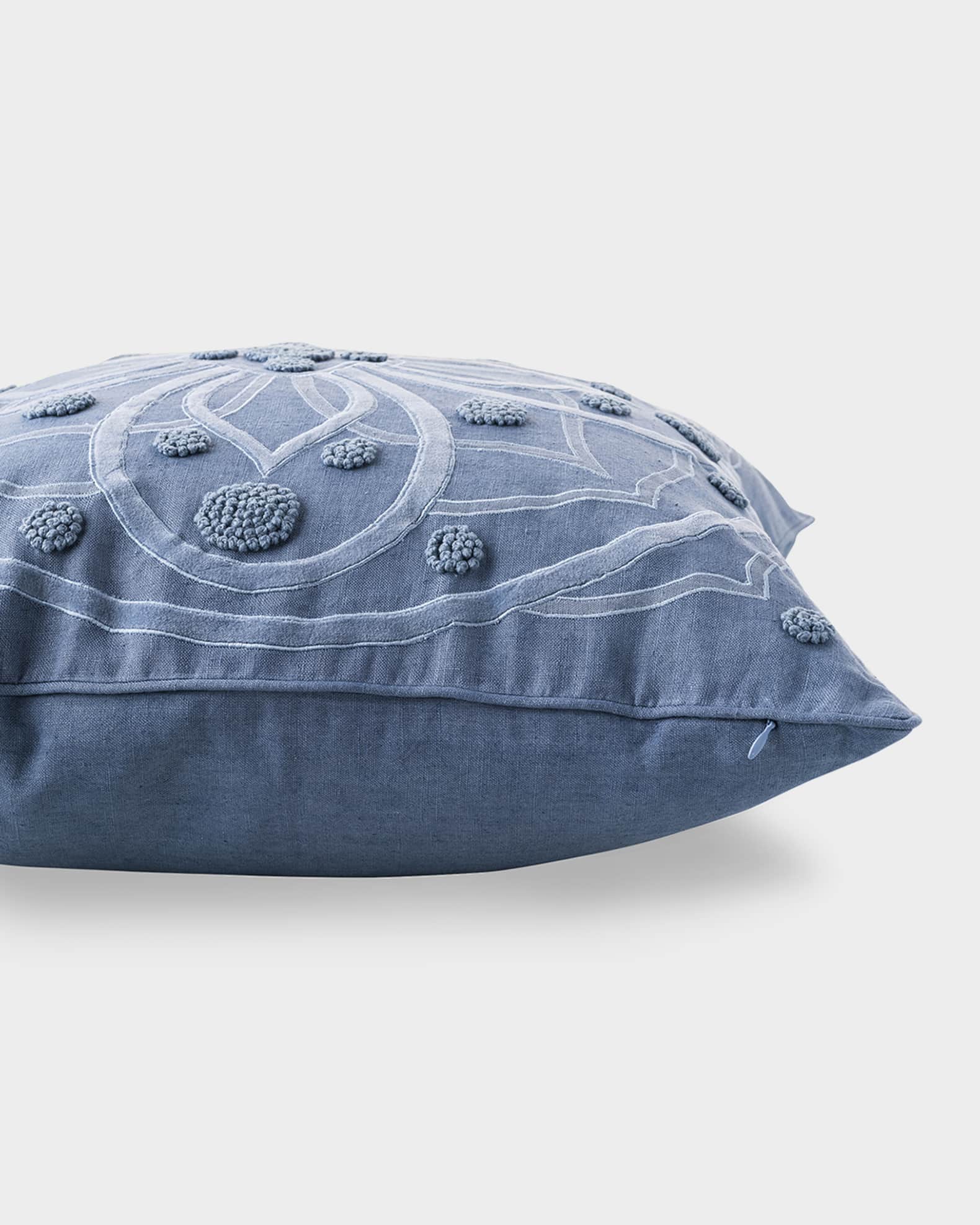 Berry & Thread 22" Pillow - Chambray 1