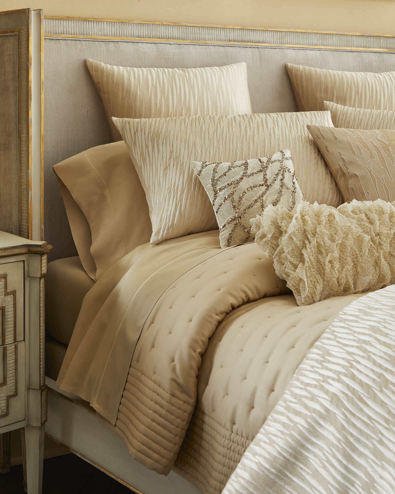 Donna Karan Home Gold Dust Euro Sham Neiman Marcus