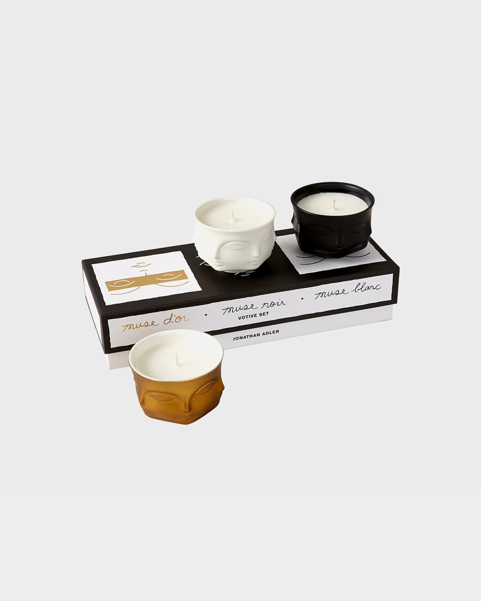 Jonathan Adler Muse Votive Candle, Set of 3 Neiman Marcus