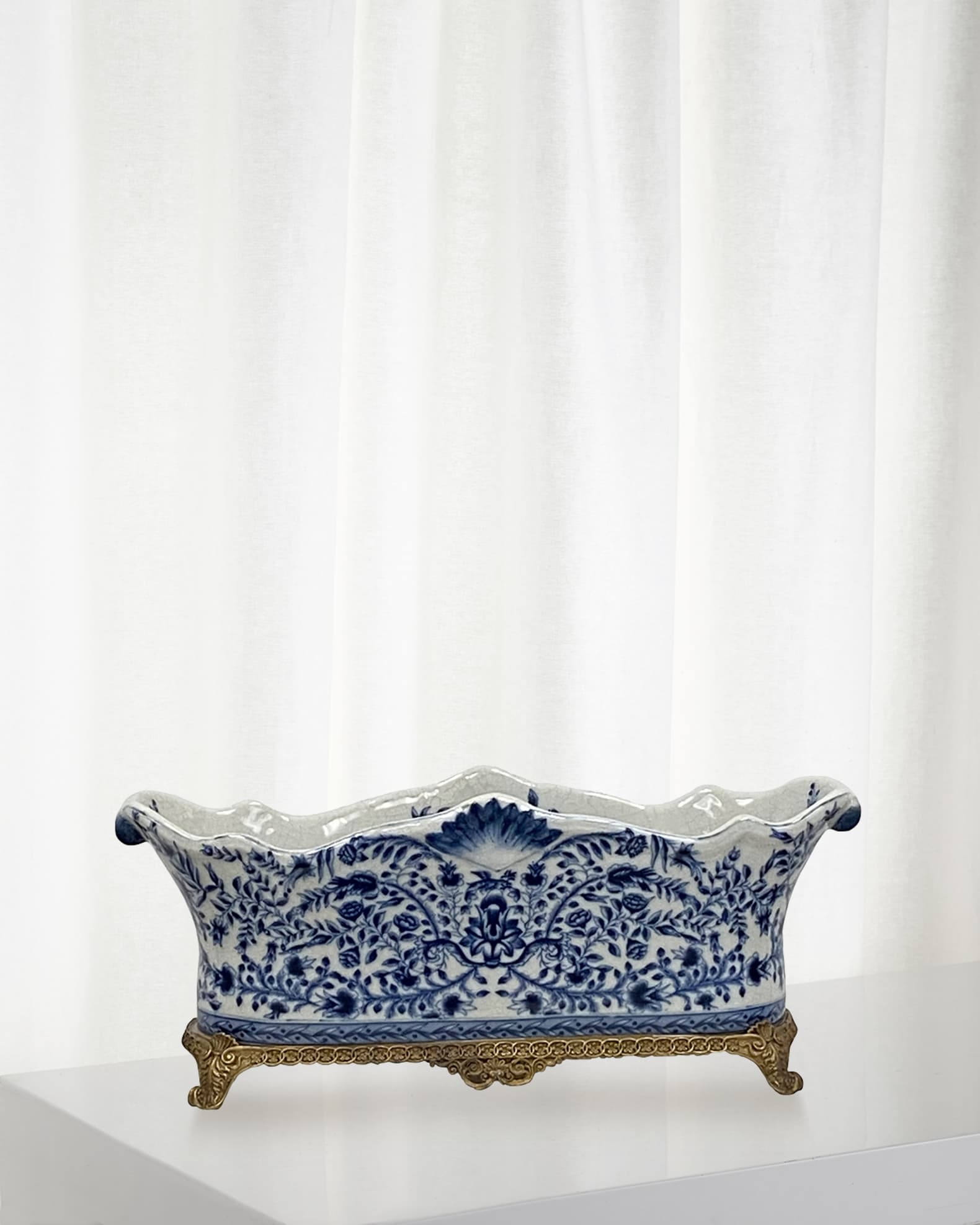 Blue and White Planter 0