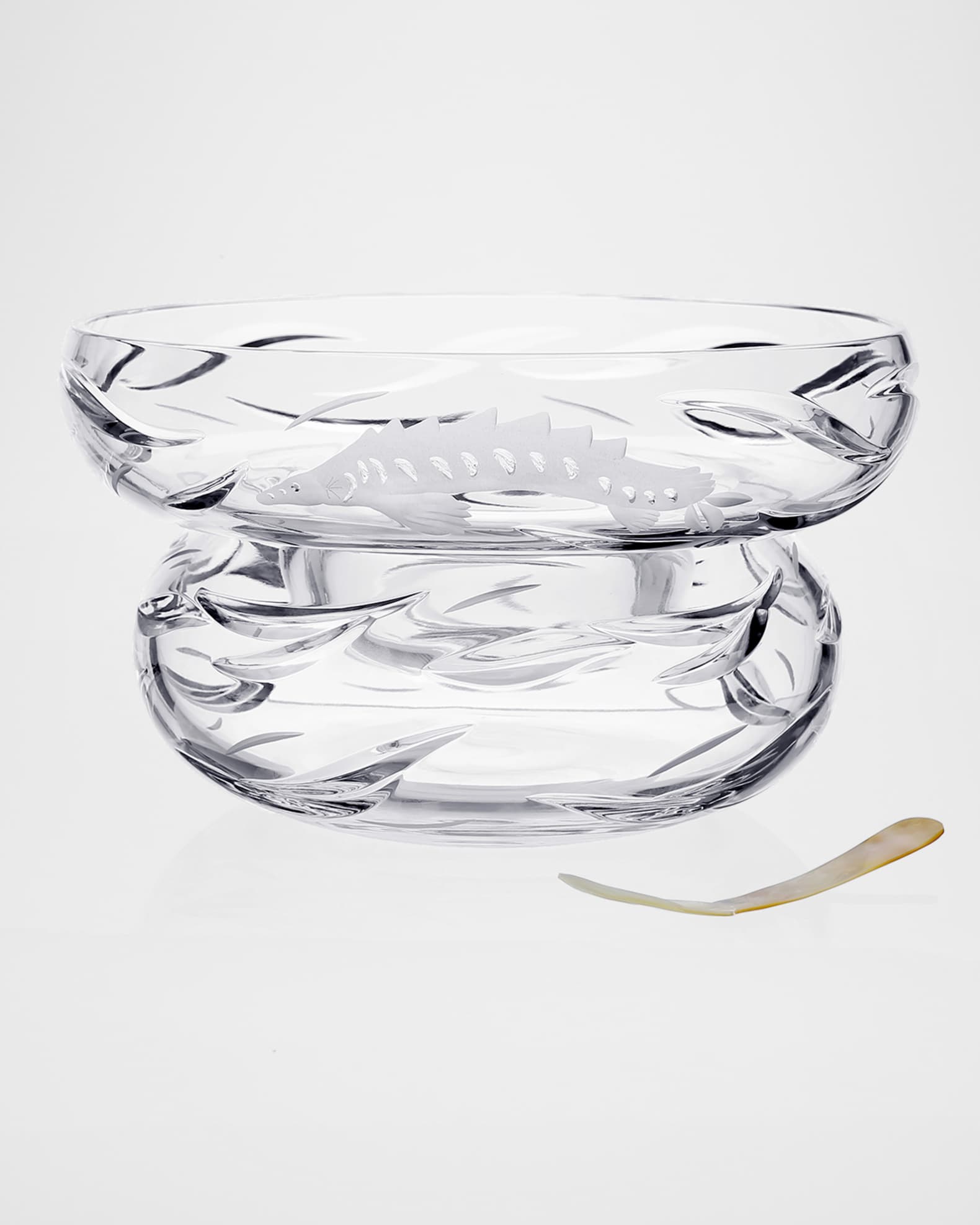 Persephone Caviar Server w/ Mother-of-Pearl Spoon 0