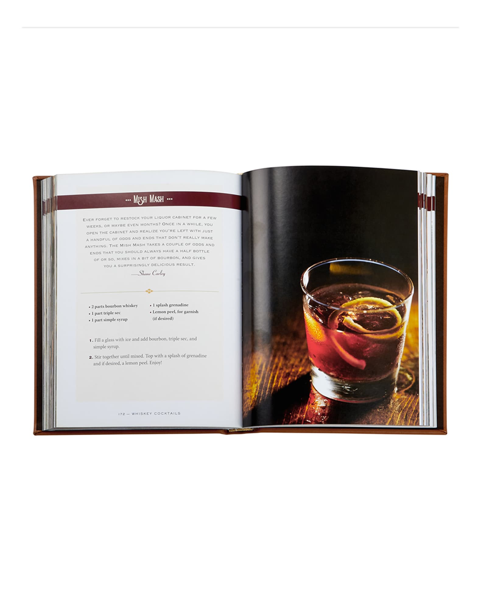 Whiskey Cocktails Book, Personalized 1