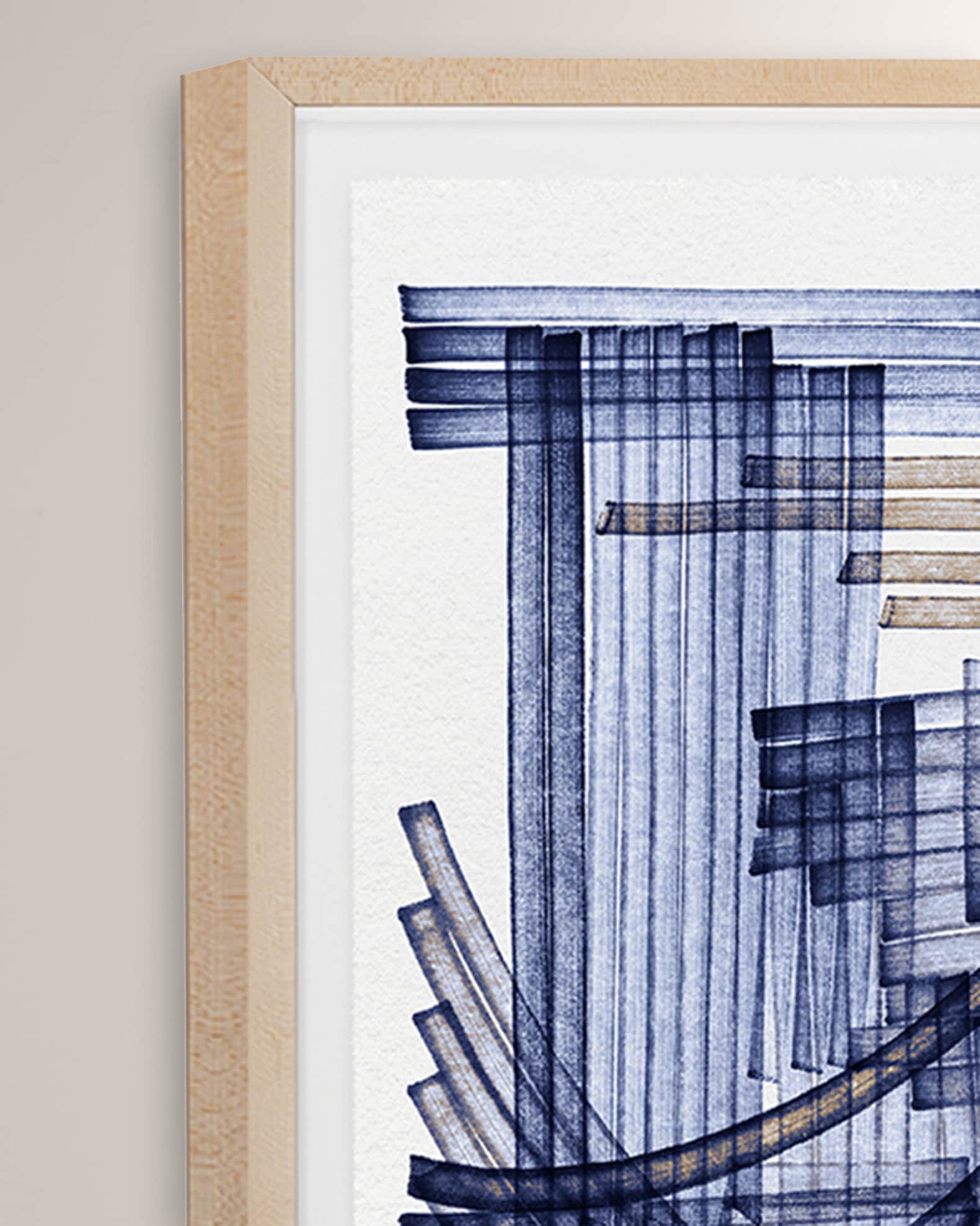 "Blue Weave 3" Digital Art Print by Victoria Neiman 1