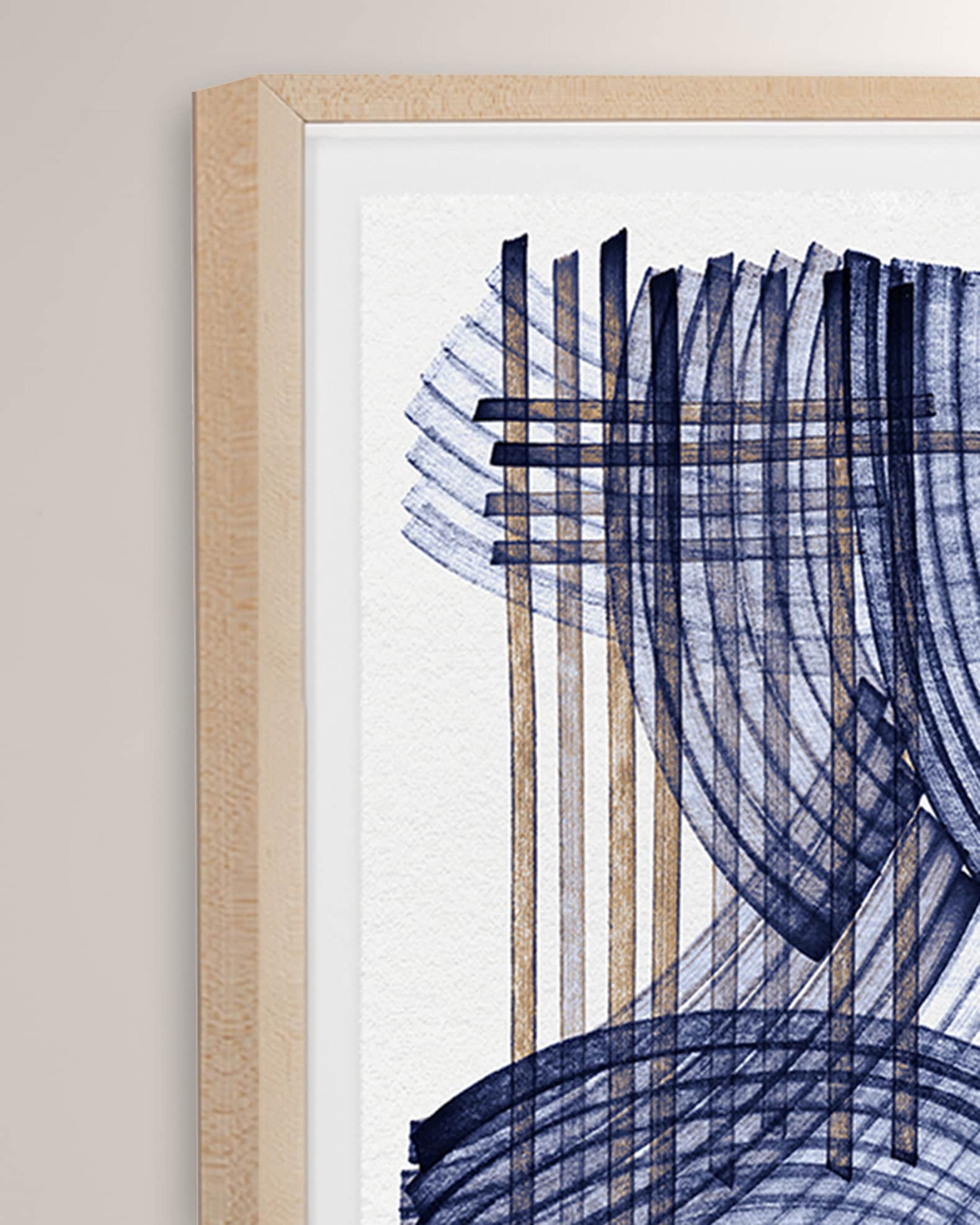 "Blue Weave 2" Digital Art Print by Victoria Neiman 1