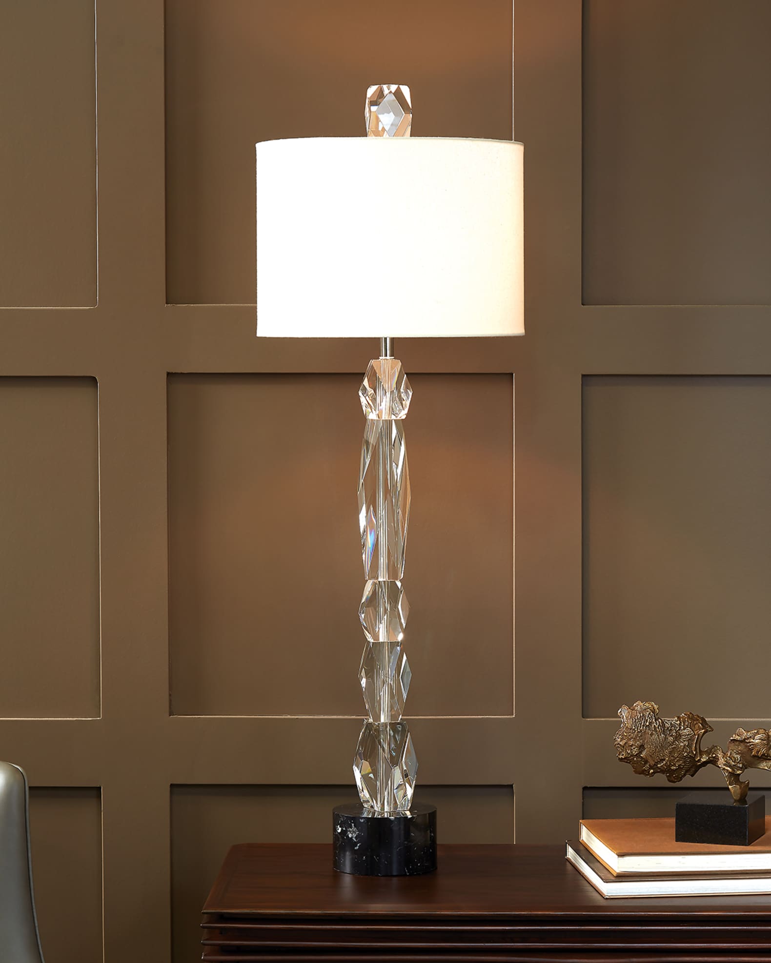 Stacked Crystal Lamp