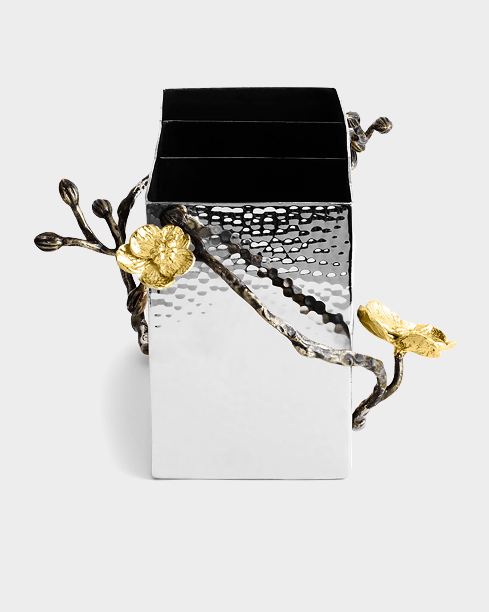 Michael Aram Gold Orchid Cutlery Caddy | Neiman Marcus