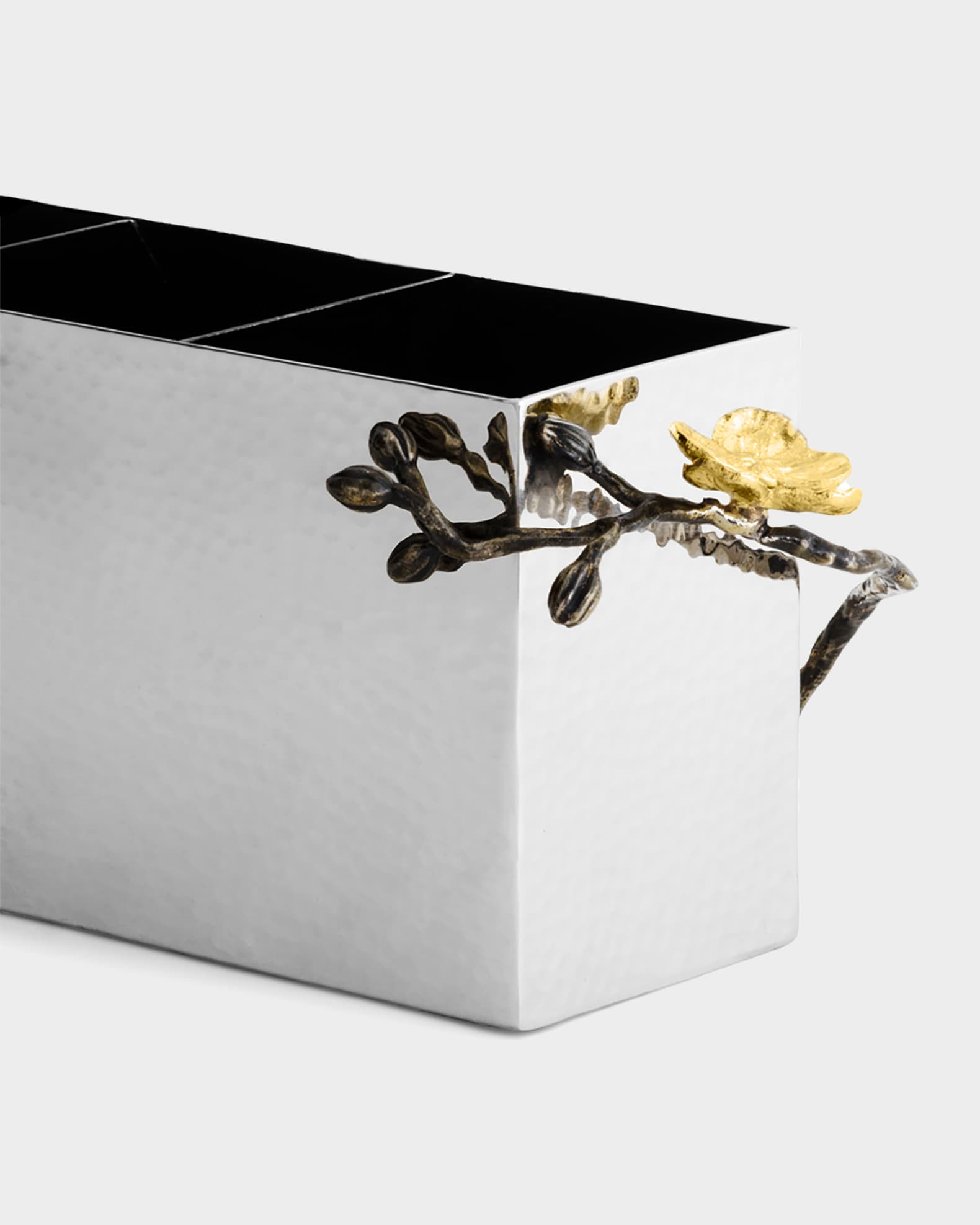 Michael Aram Gold Orchid Cutlery Caddy | Neiman Marcus