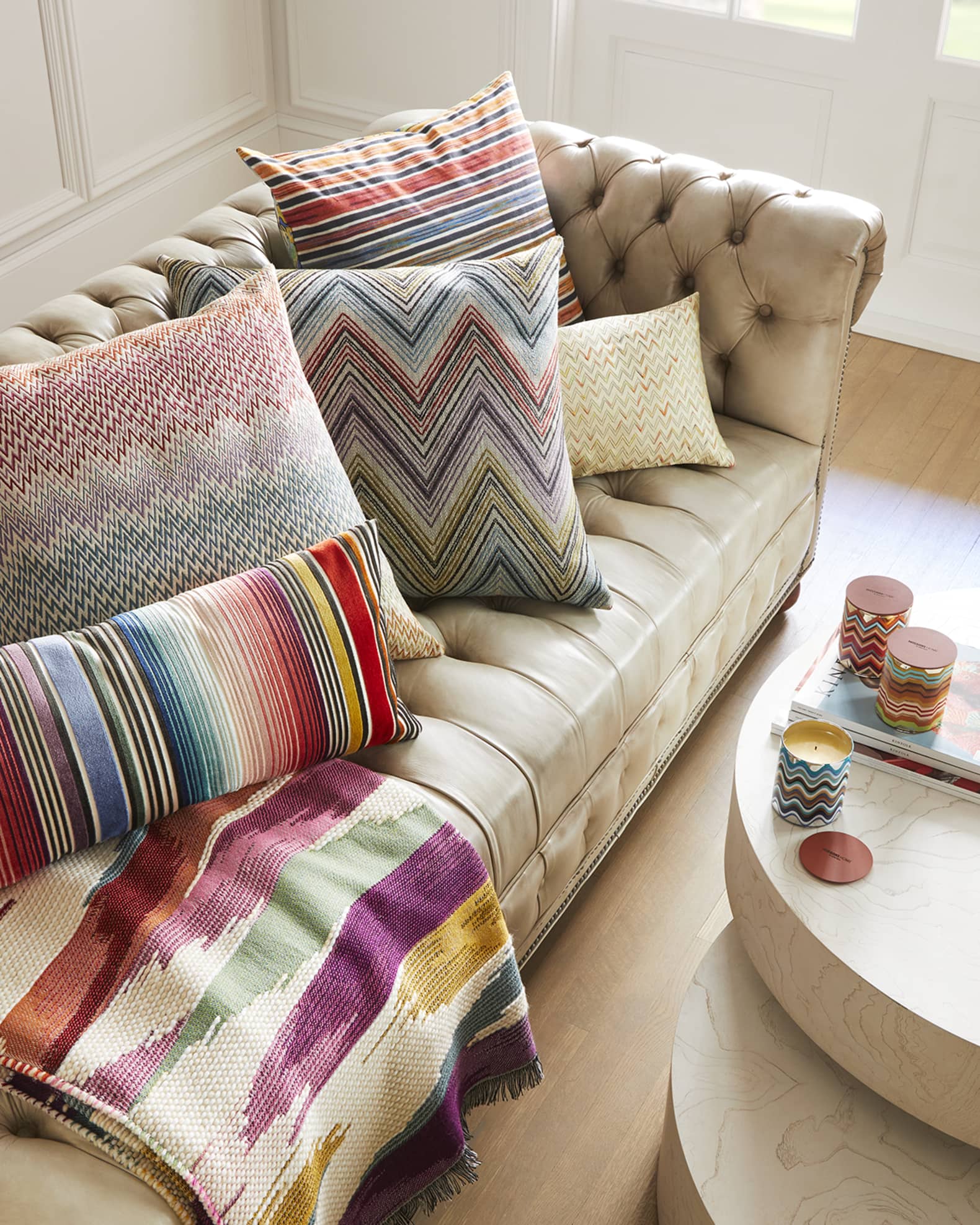 Missoni throw pillows top