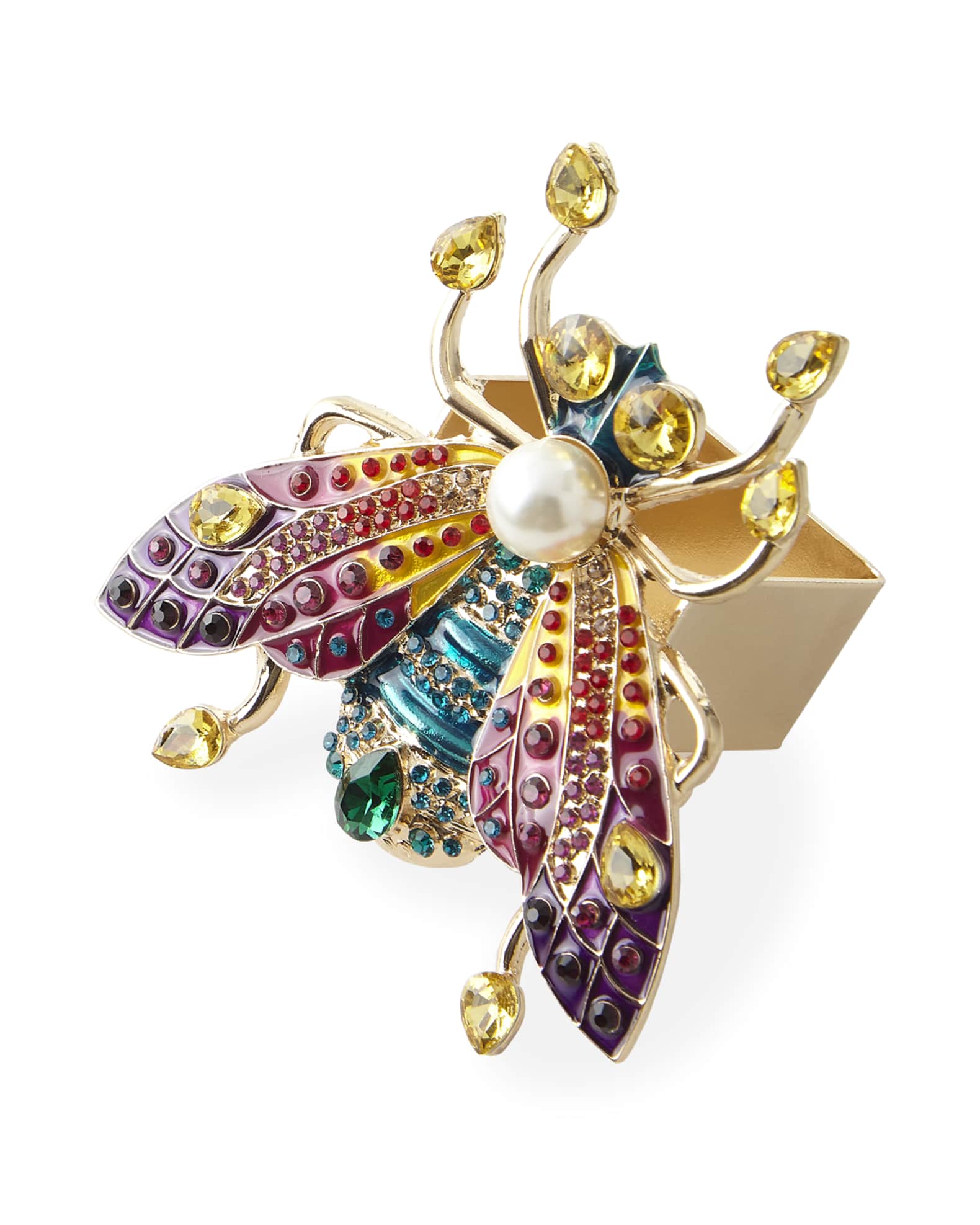 Kim Seybert Glam Fly Napkin Rings, Set of 4 Neiman Marcus