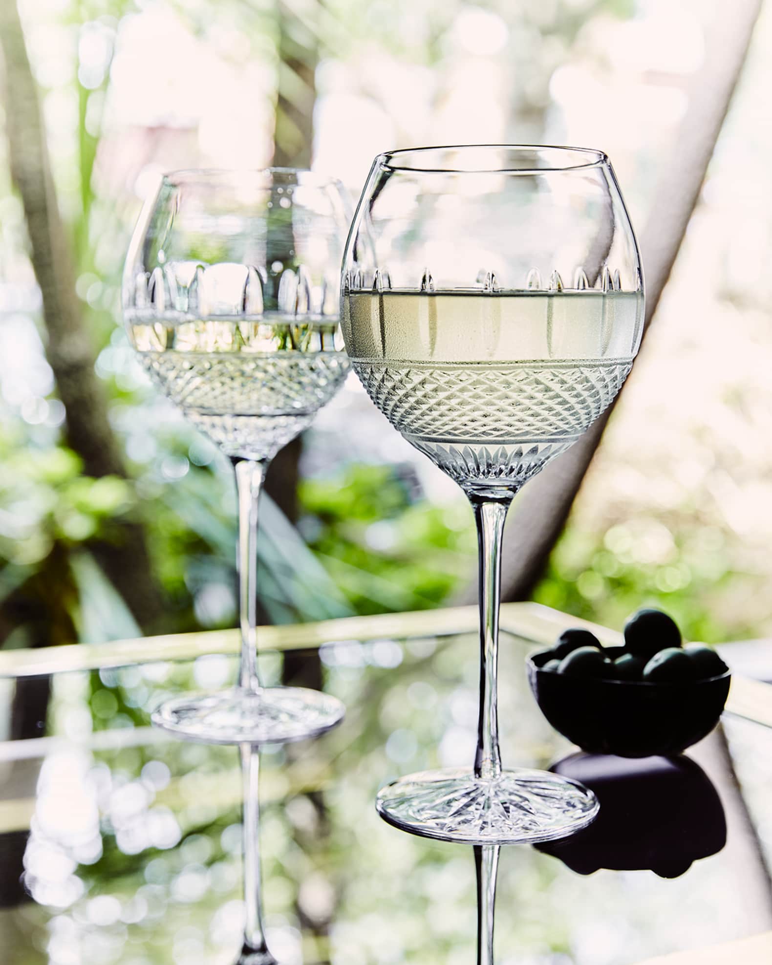 Waterford Crystal Irish Lace Crystal White Wine Glasses, Set of 2 Neiman Marcus