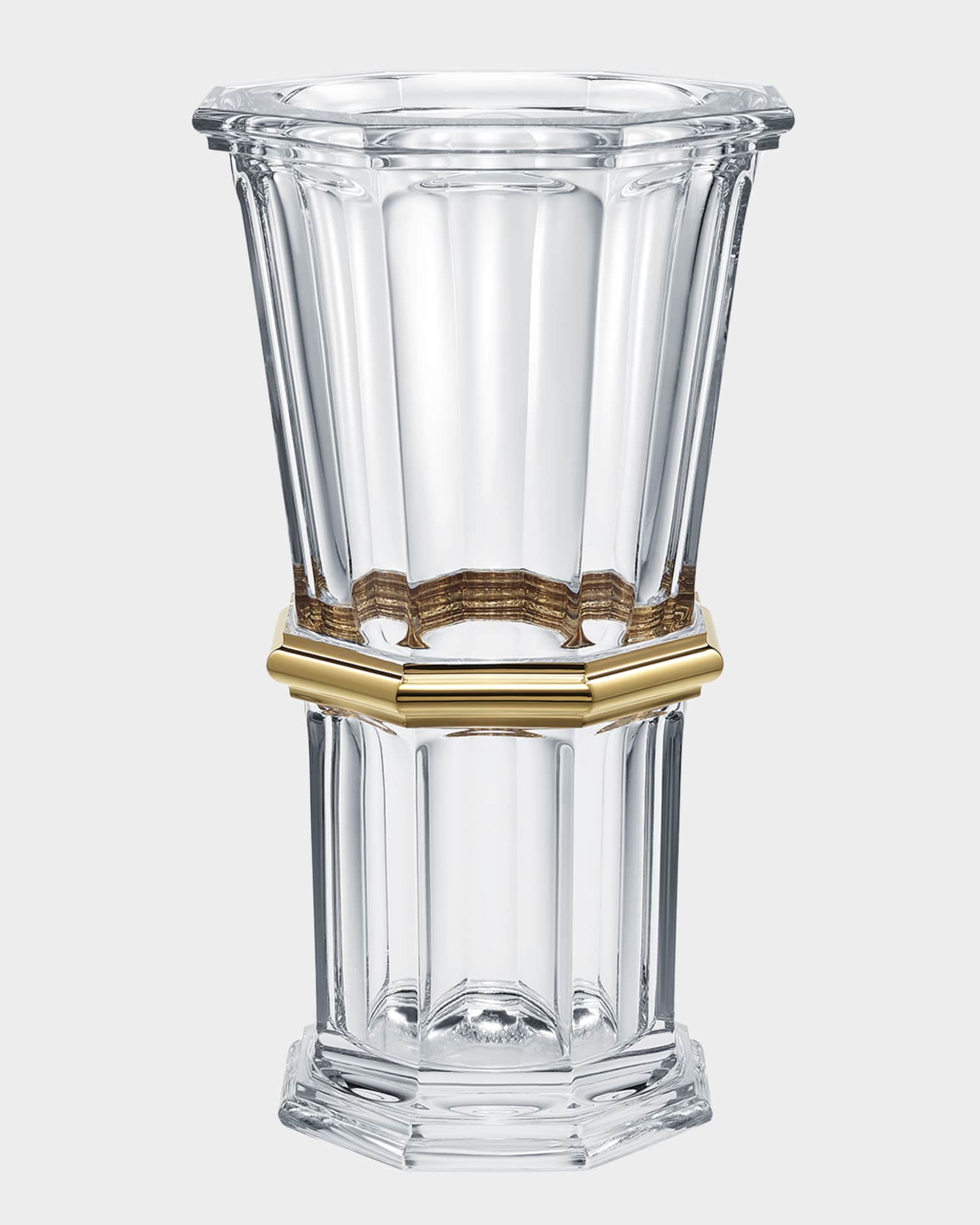 Harcourt Gold Straight Vase 0