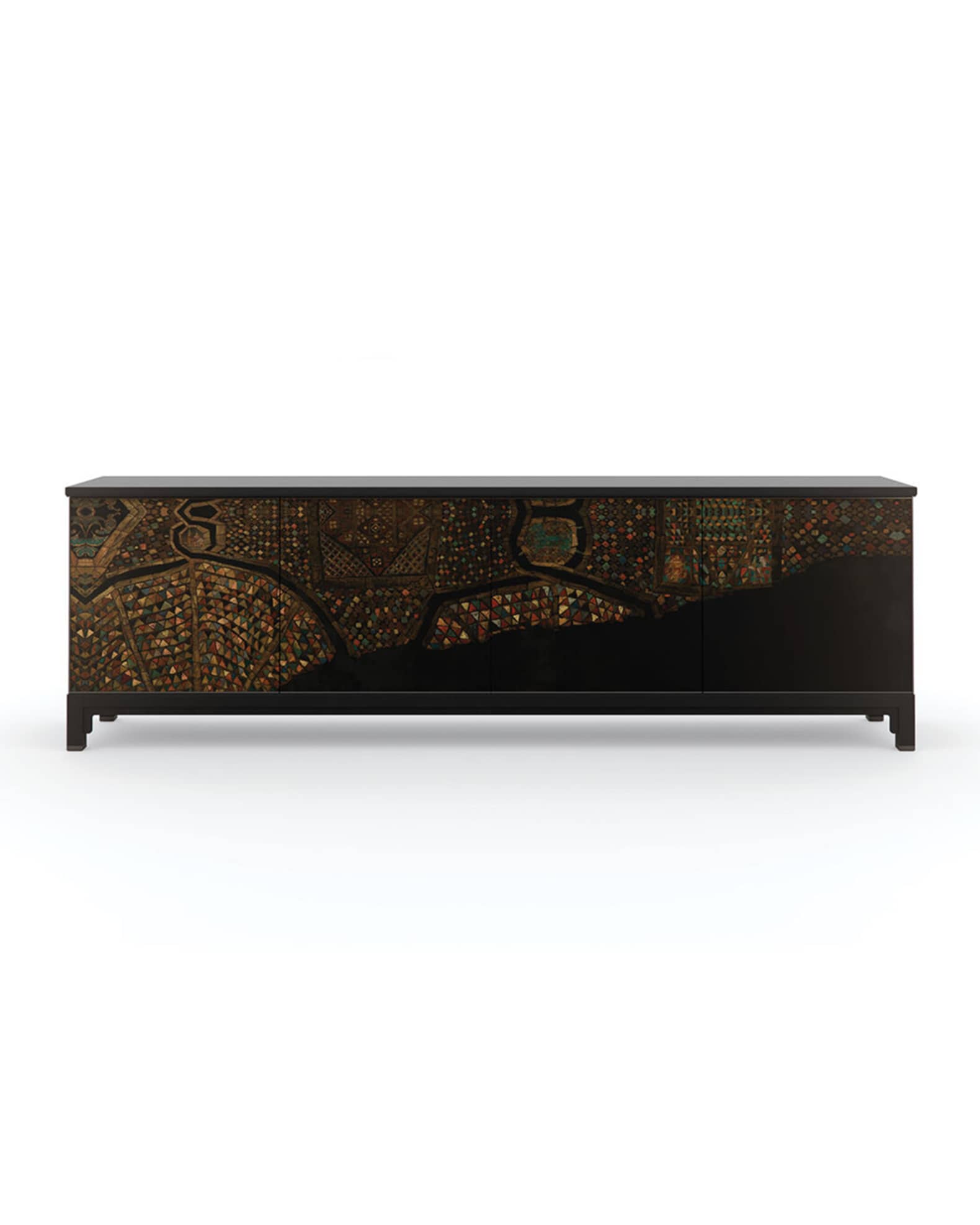 Caracole Mosaic Console Table Neiman Marcus