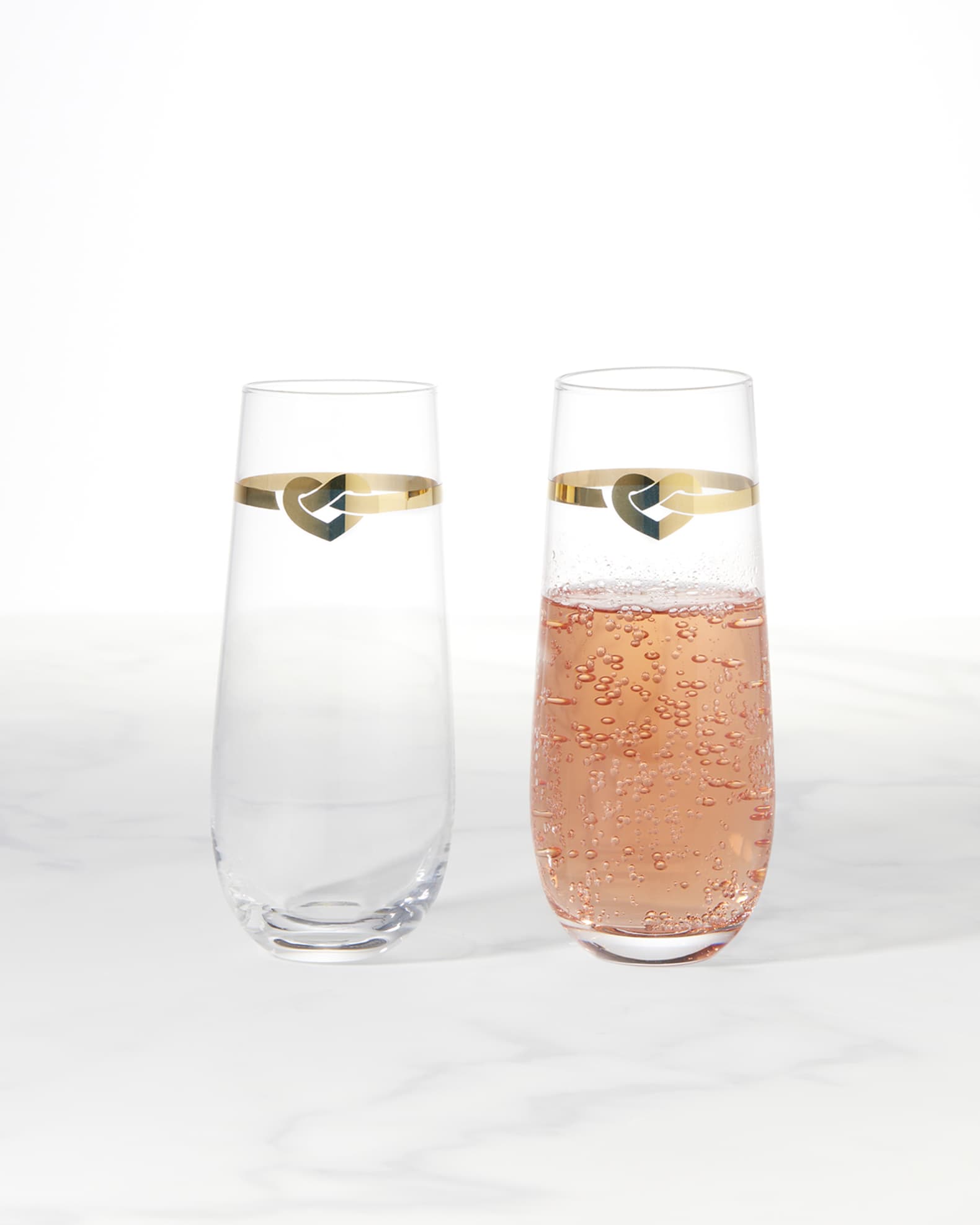 kate spade new york with love twopiece stemless toasting flutes