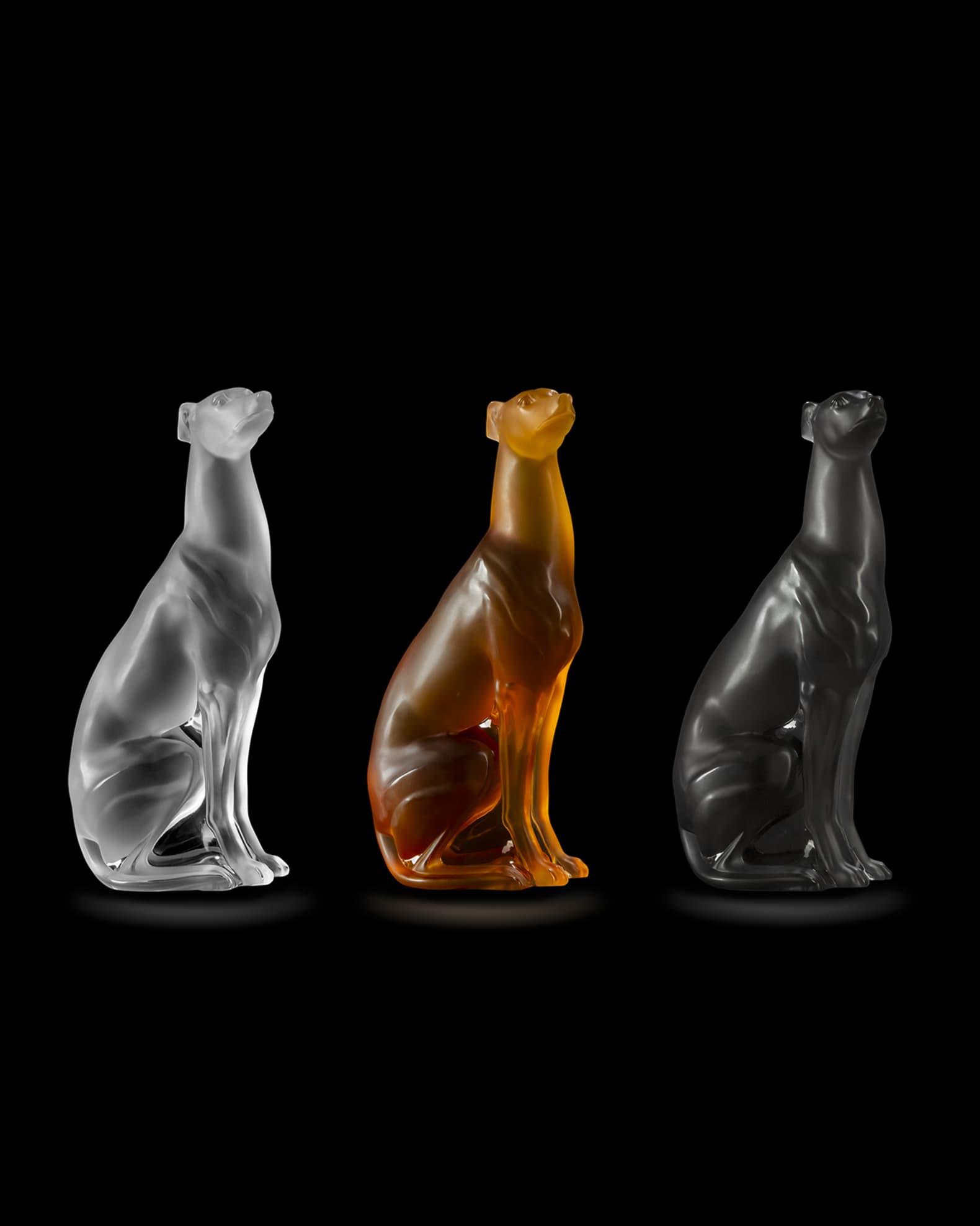 Clear Greyhound Sculpture 1