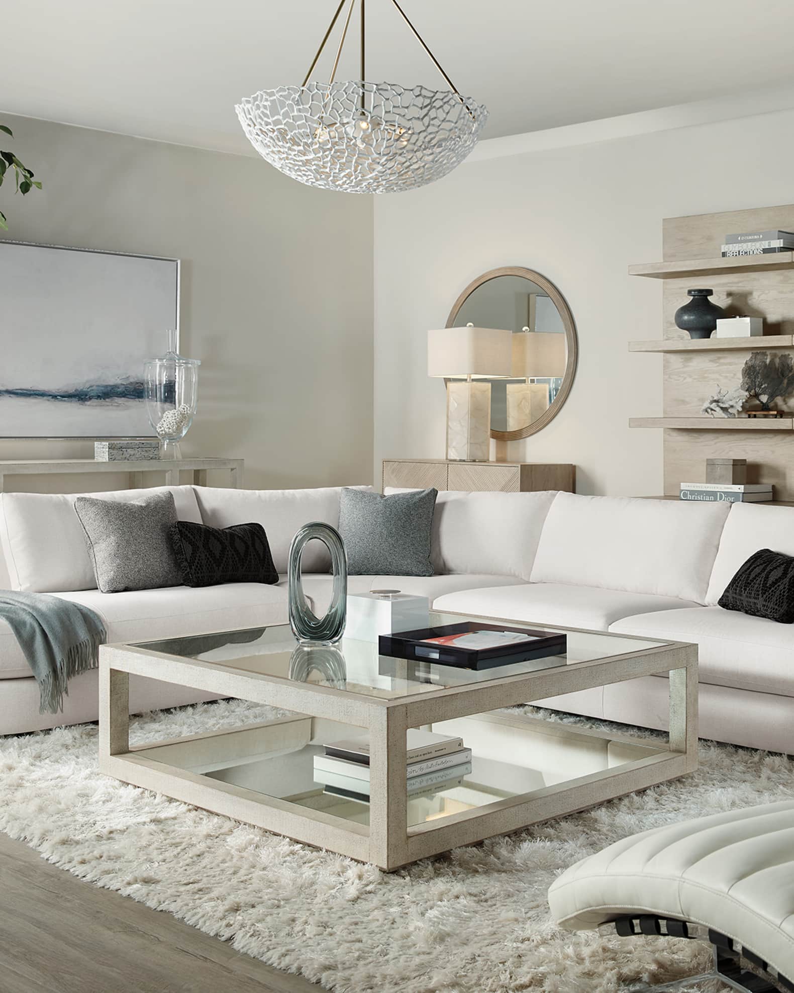 Cascade Collection Square Coffee Table 1