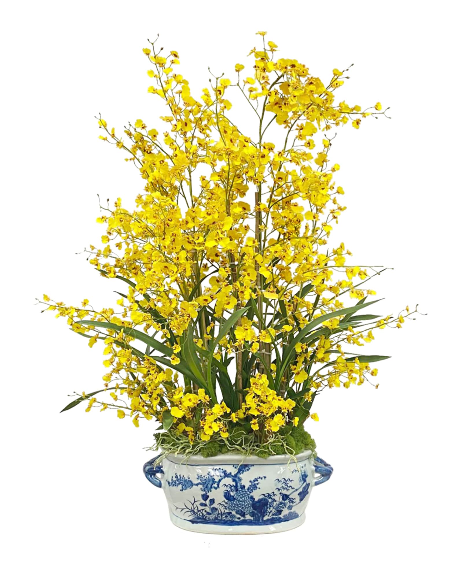 Winward Oncidium Faux Floral Arrangement in Pot Neiman Marcus
