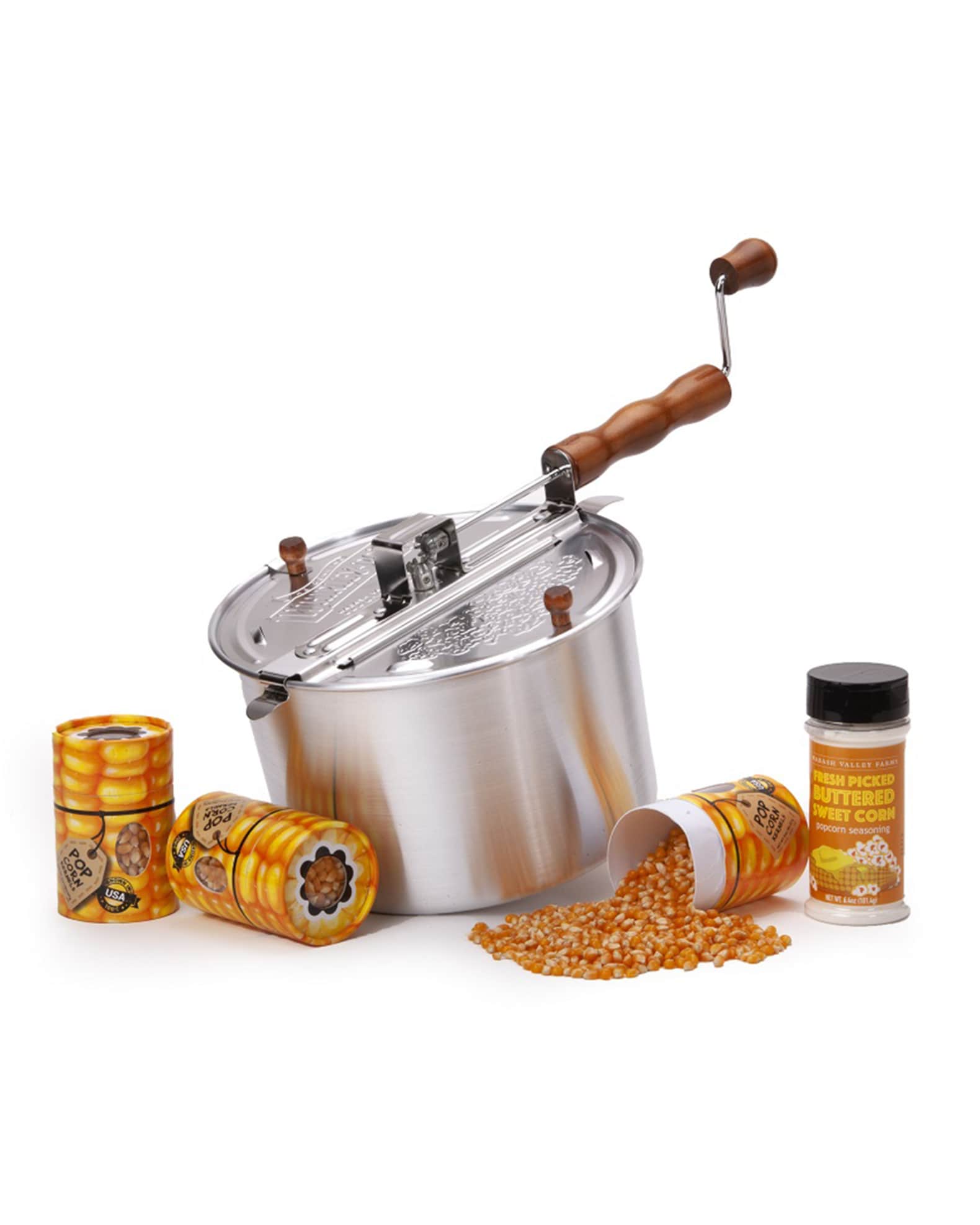 Wabash Valley Farms Fresh picked Buttered Sweet Corn Whirley Pop Set