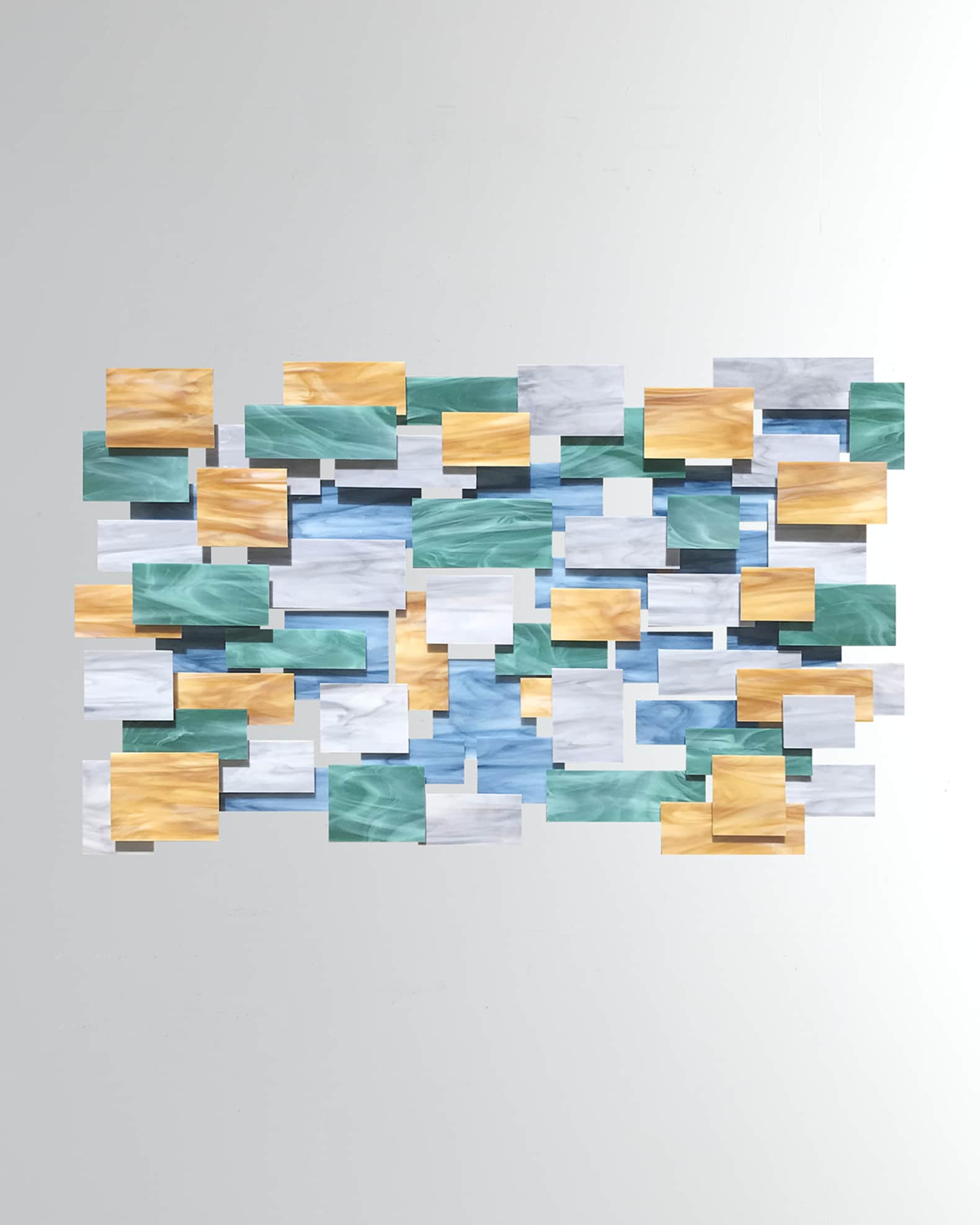 Glass and Metal Wall Sculpture 0