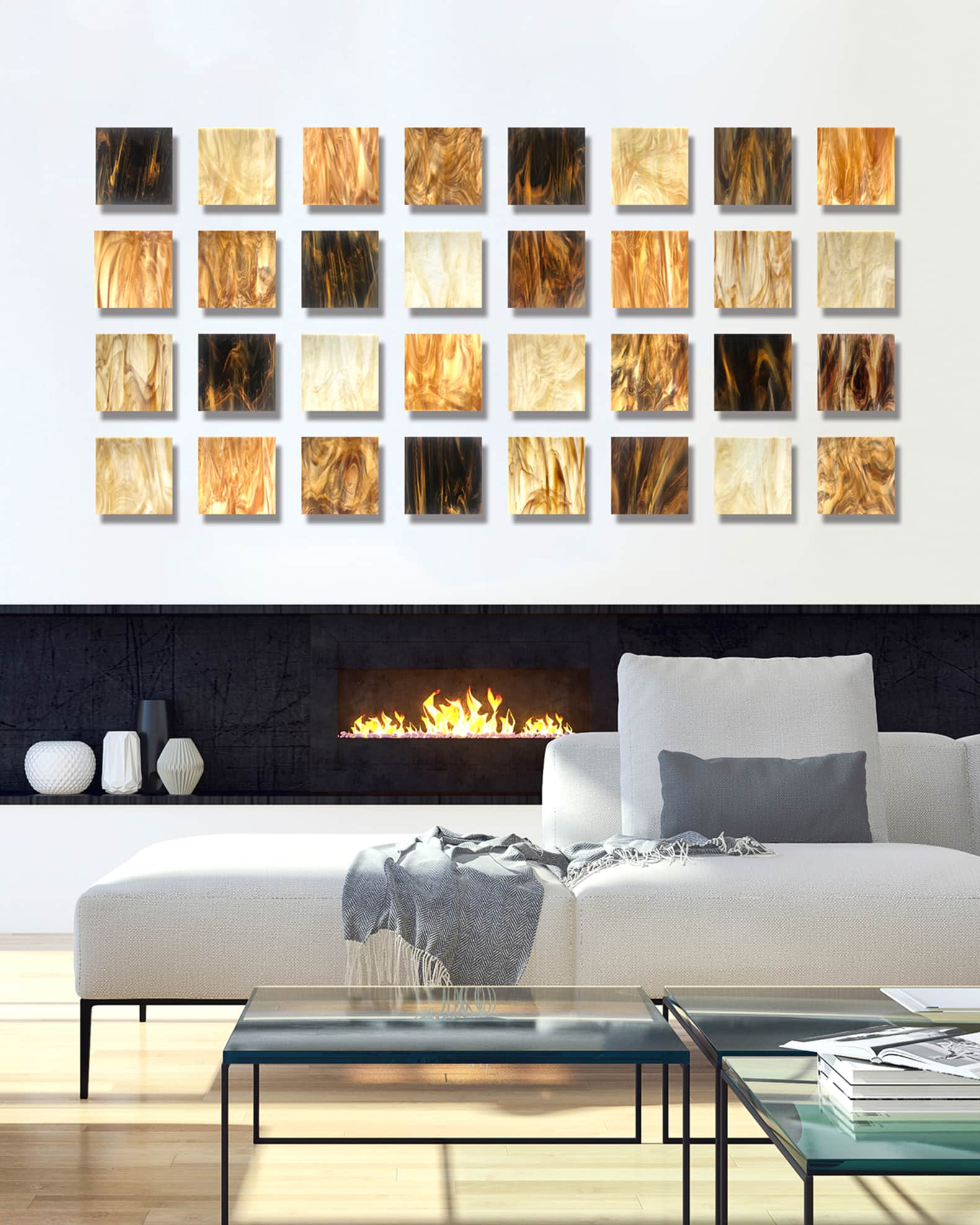 Earth Glass Wall Sculpture 1